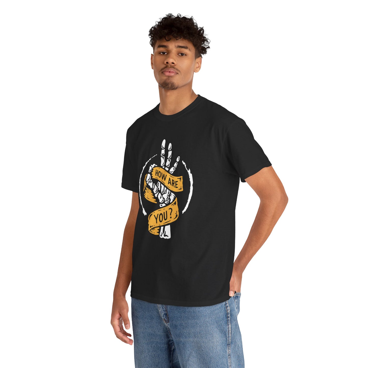 How Are You Tee – Skeleton Hand Shirt