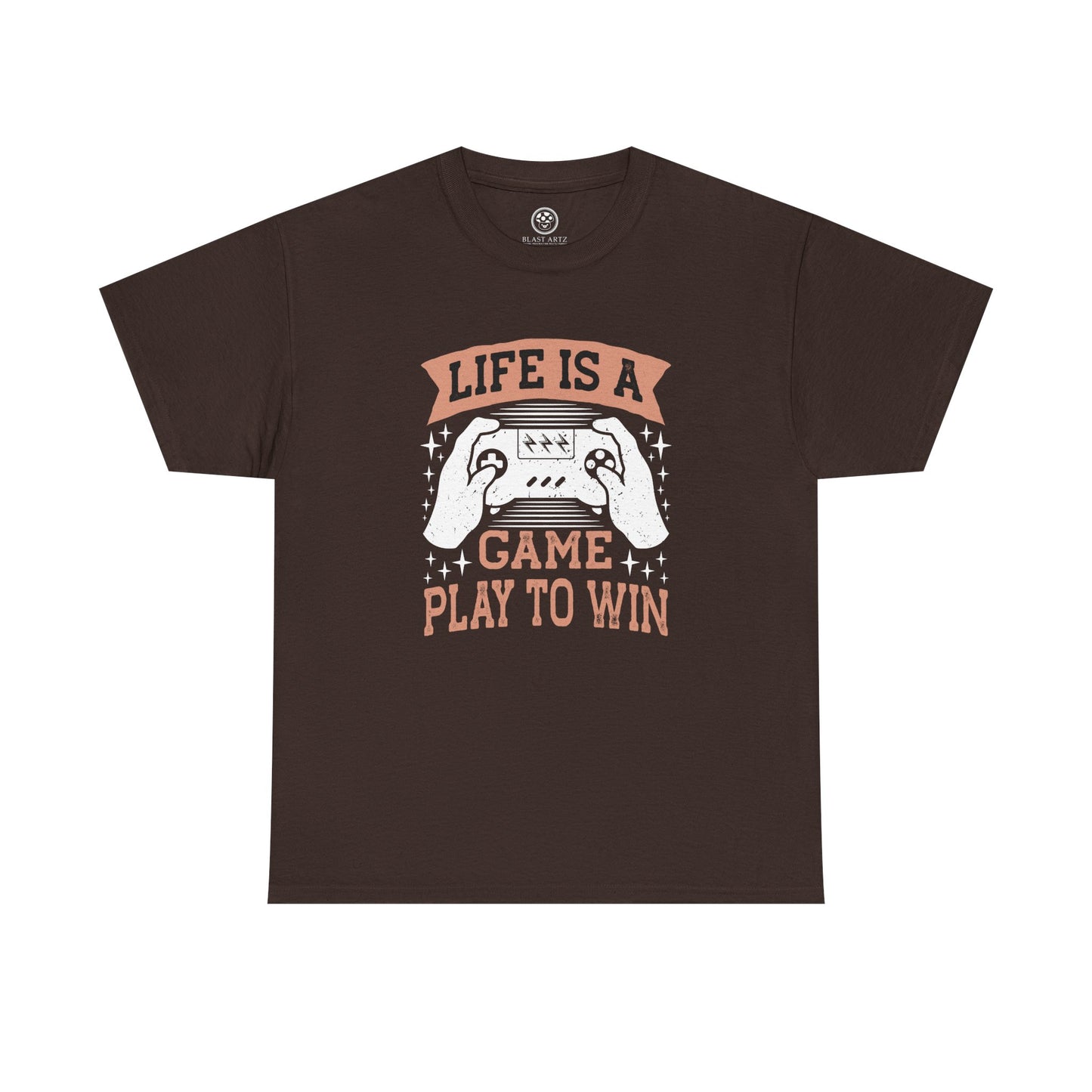 Life Is a Game Play to Win Tee – Gamer Motivation Shirt