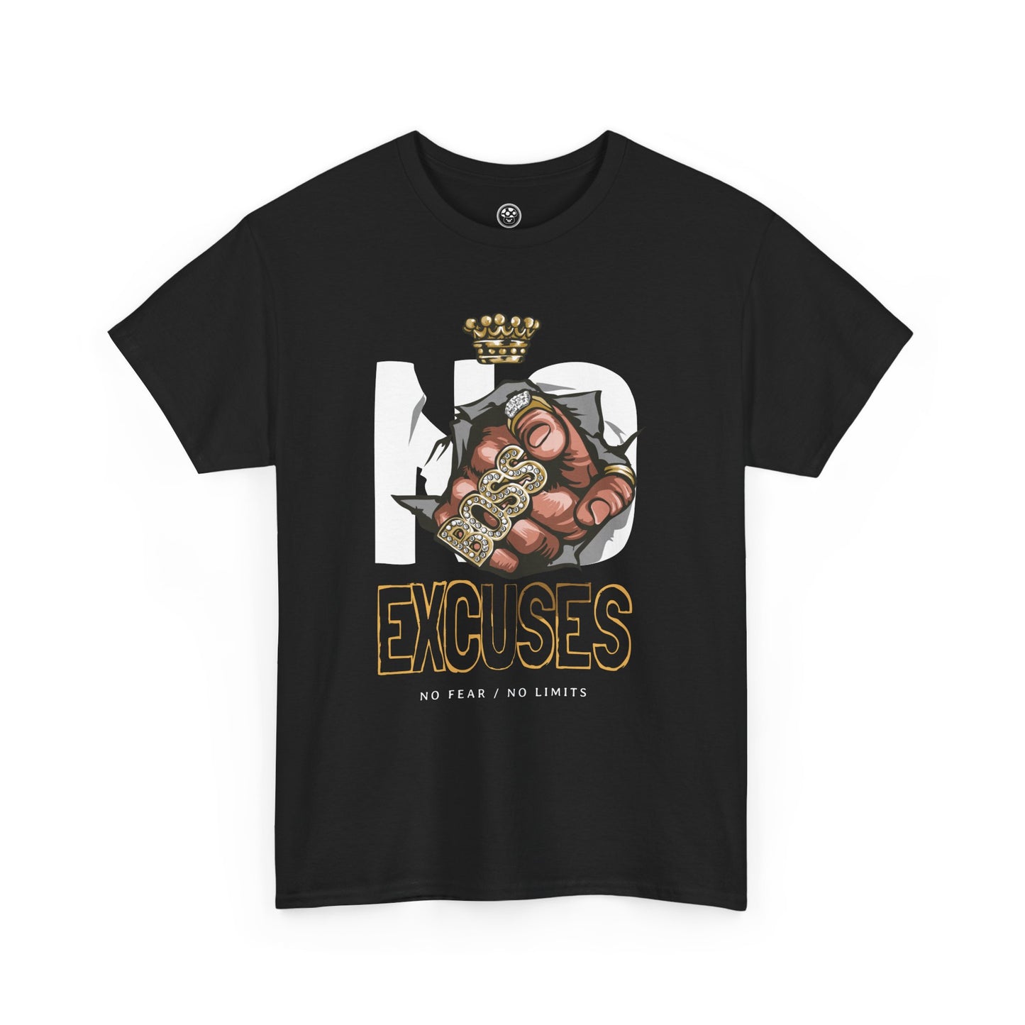 No Excuses Tee – Motivational Statement Shirt