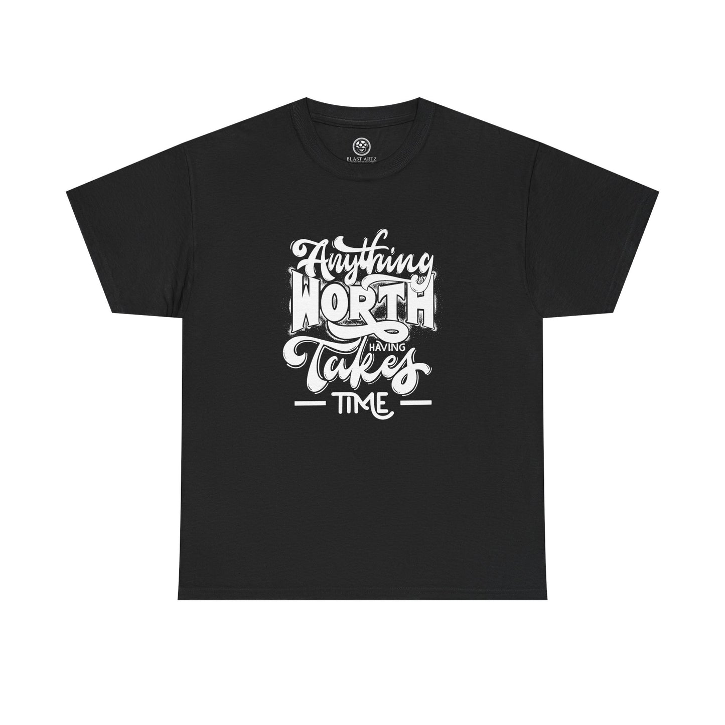 Worth Having Black Tee – Motivational Gaming Shirt