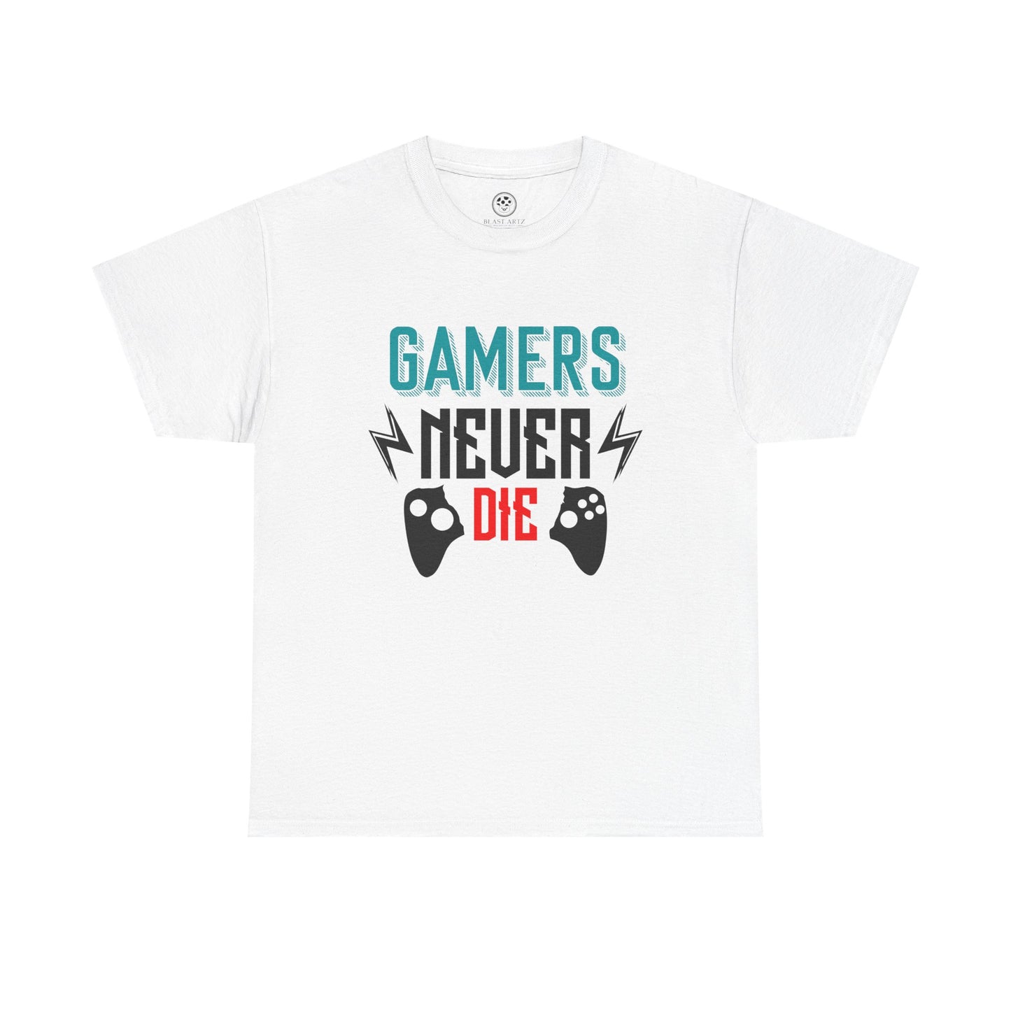 Gamers Never Die Tee – Cool Gaming Shirt