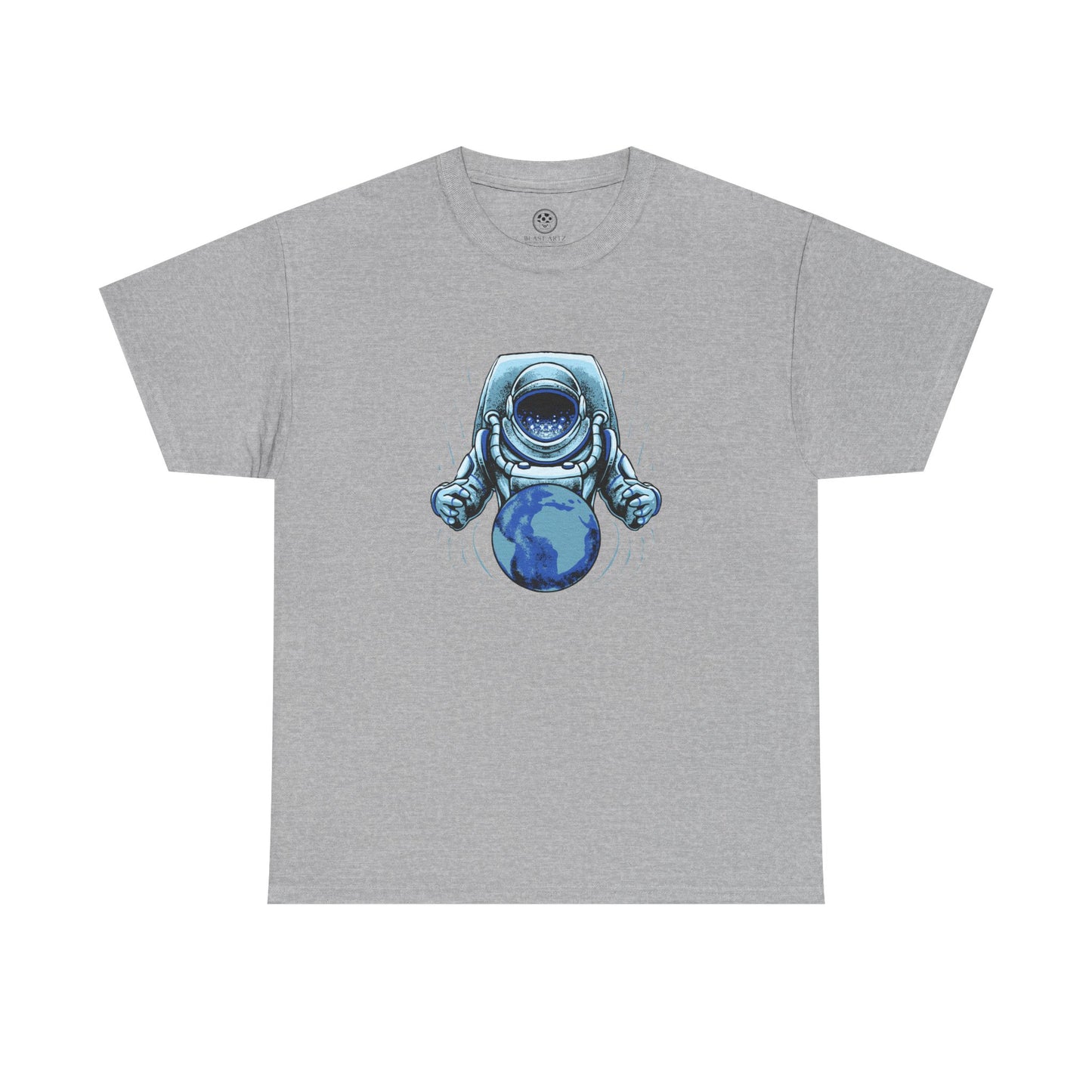 Astronaut Galaxy T-Shirt – Blue Cosmic Space Tee