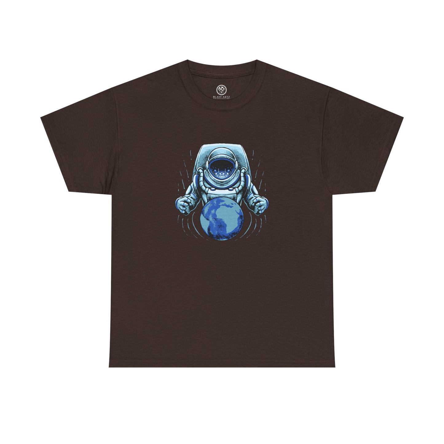 Astronaut Galaxy T-Shirt – Blue Cosmic Space Tee
