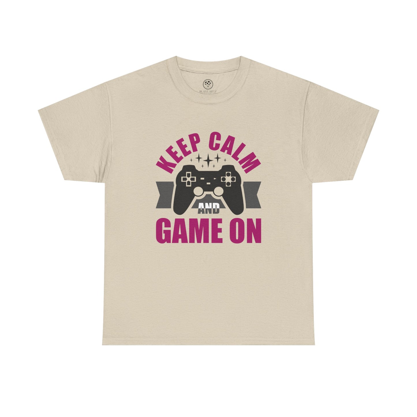 Keep Calm and Game On Tee - Gamer Motivation Shirt
