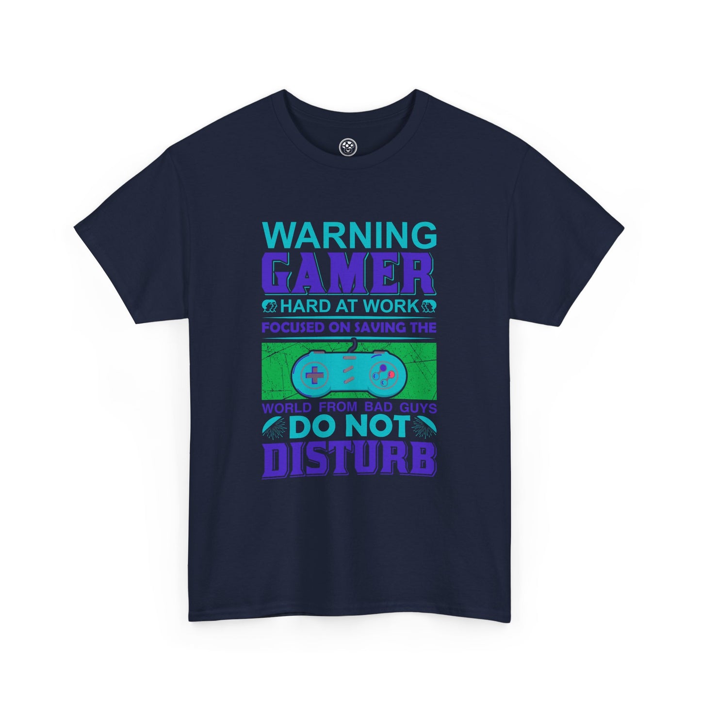 Warning Gamer at Work Tee – Funny Gaming Shirt