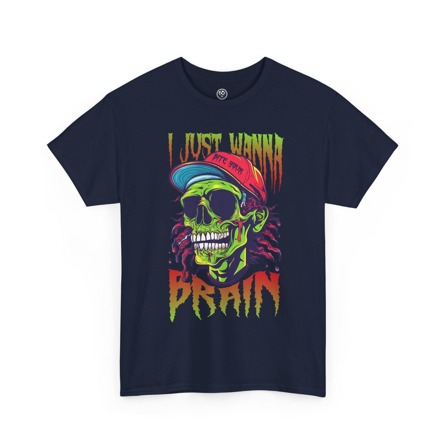 Bite of Brains Zombie Tee – Scary Horror Halloween Shirt