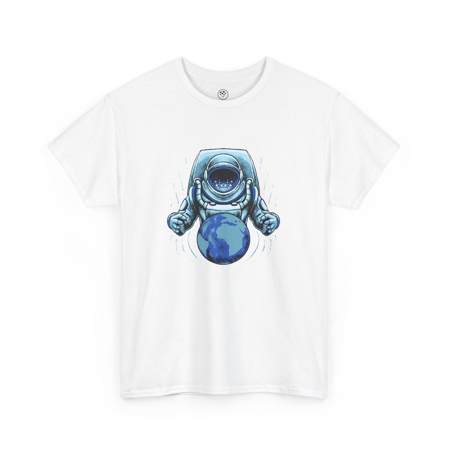 Astronaut Galaxy T-Shirt – Blue Cosmic Space Tee