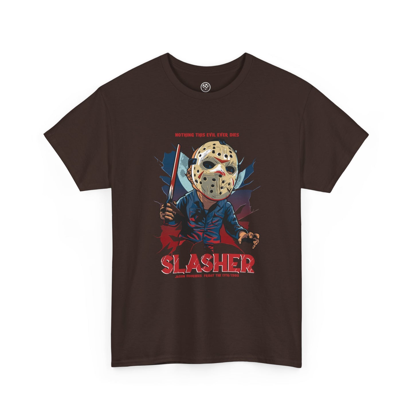 Slasher Night Tee – Retro Horror Villain Graphic Shirt