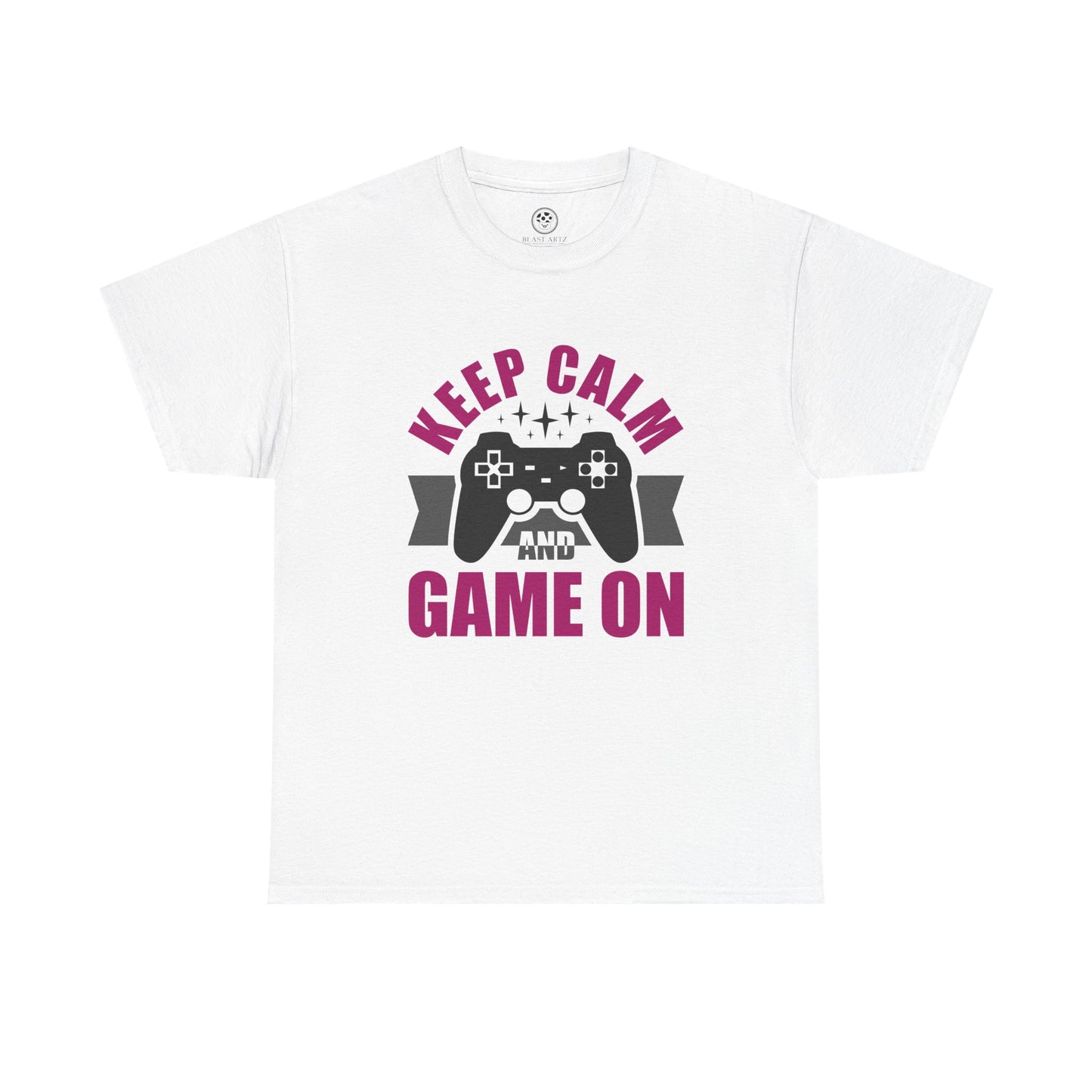 Keep Calm and Game On Tee - Gamer Motivation Shirt