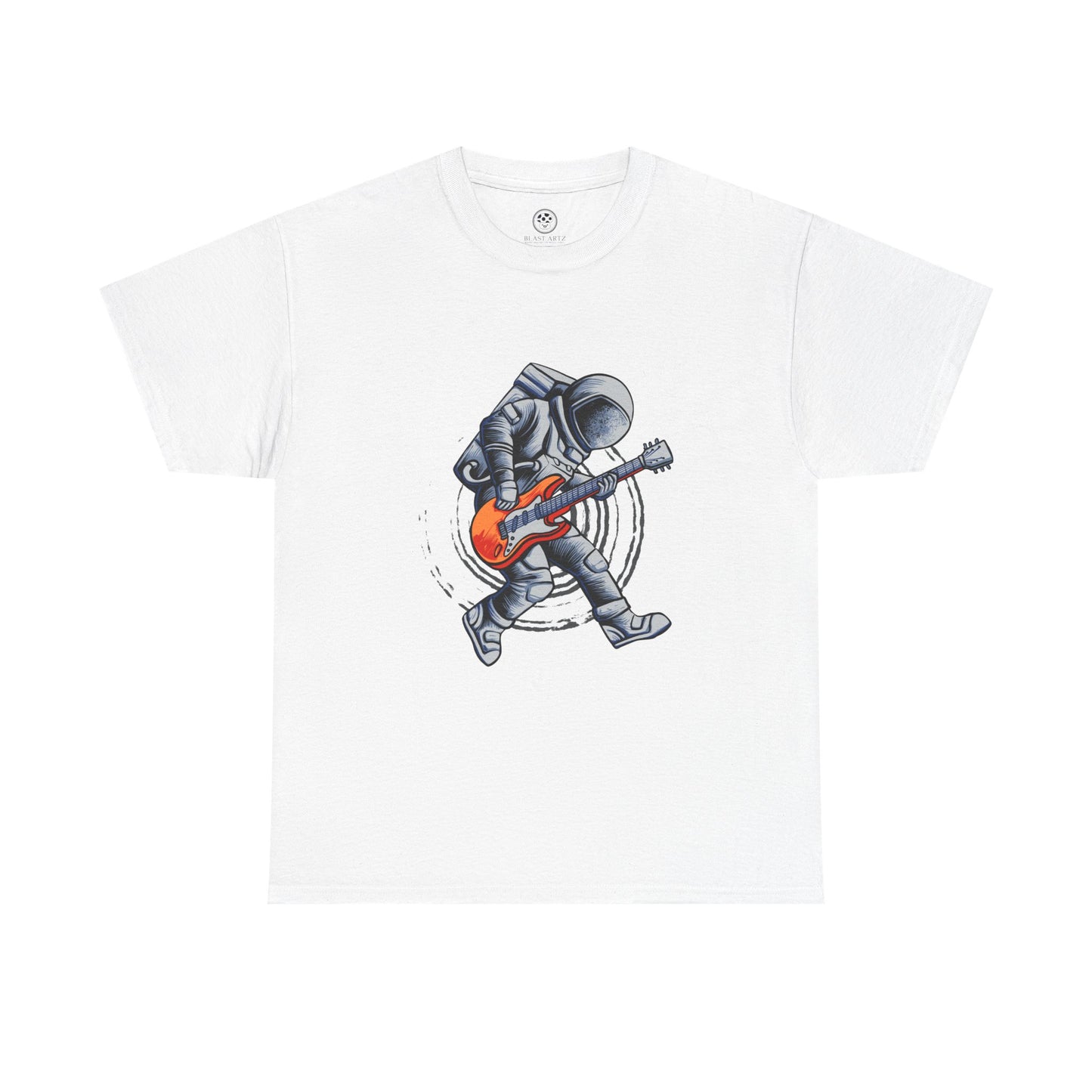 Astronaut Rocking Tee – Space Guitar Player Shirt
