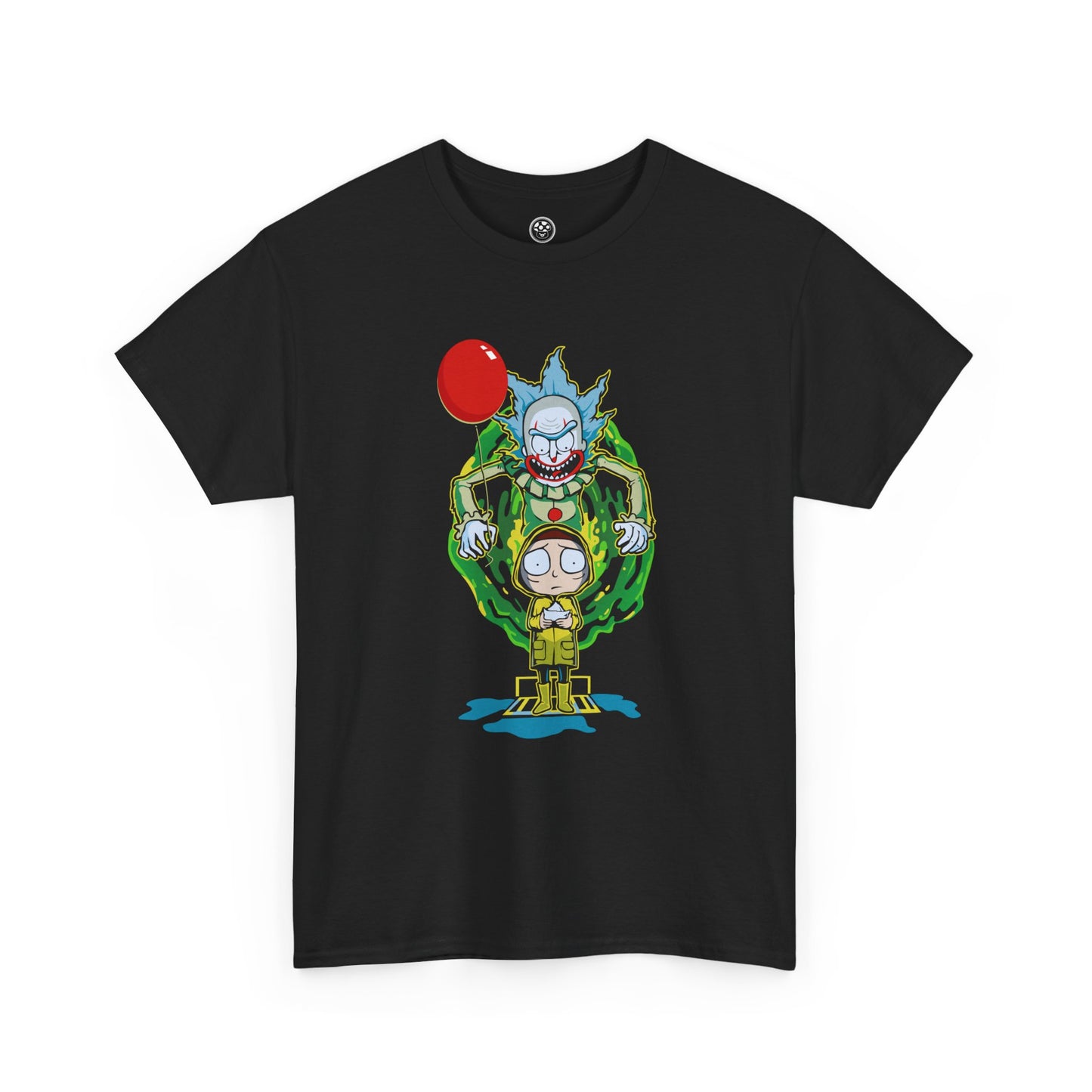 Balloon Horror Portal Tee – Cartoon Crossover Creepy Clown Shirt