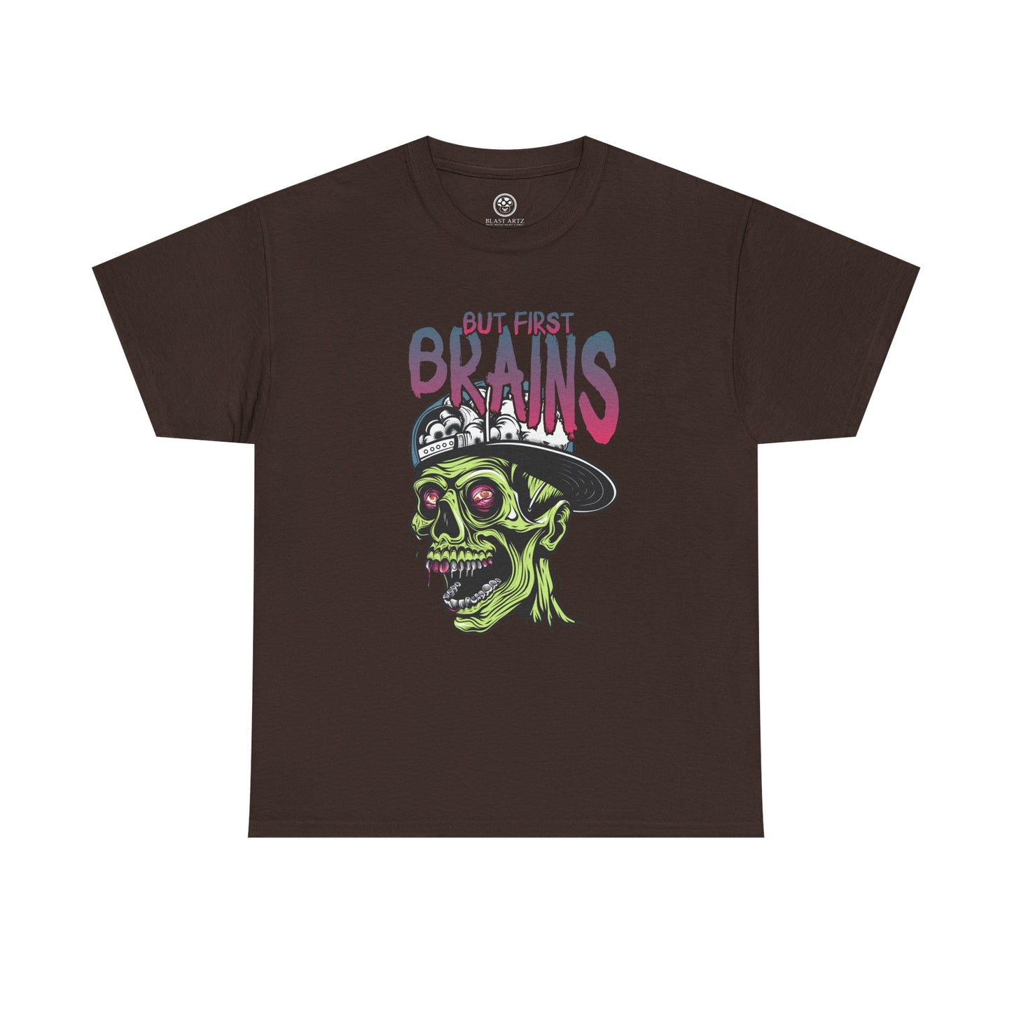 First Brains Zombie Tee – Creepy Horror Undead Shirt