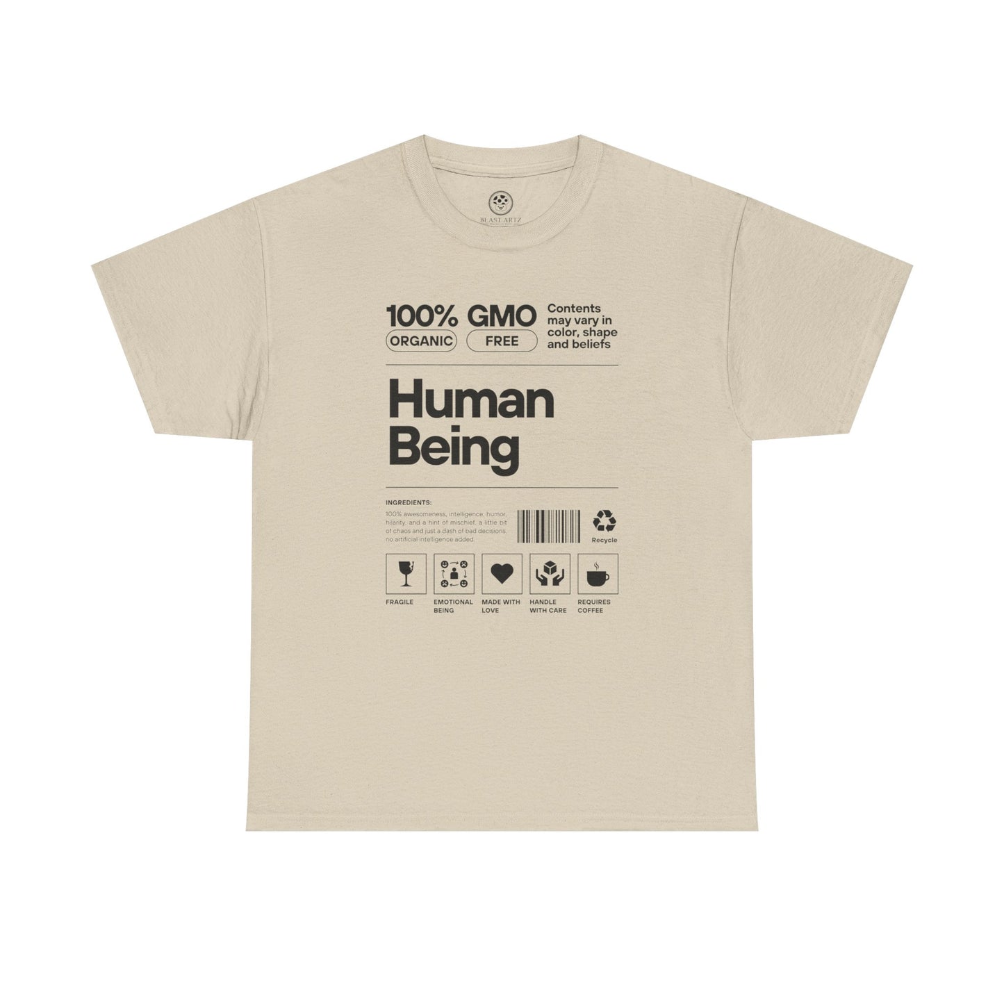 Human Being Spec Sheet Tee (White)