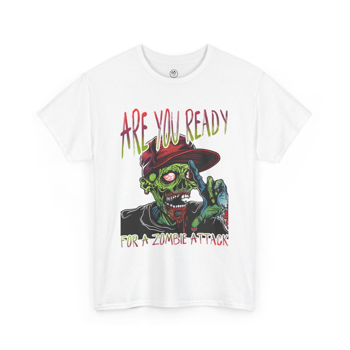 Funny Zombie Attack Tee – Colorful Undead Horror T-Shirt