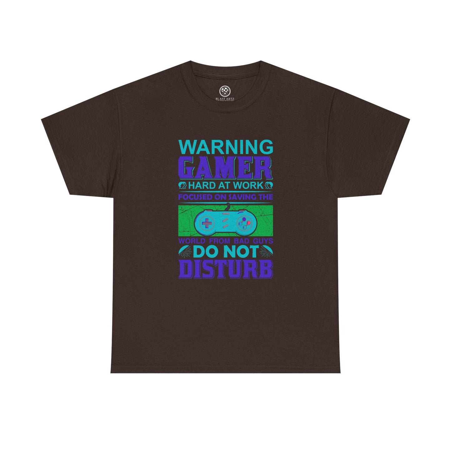 Warning Gamer at Work Tee – Funny Gaming Shirt