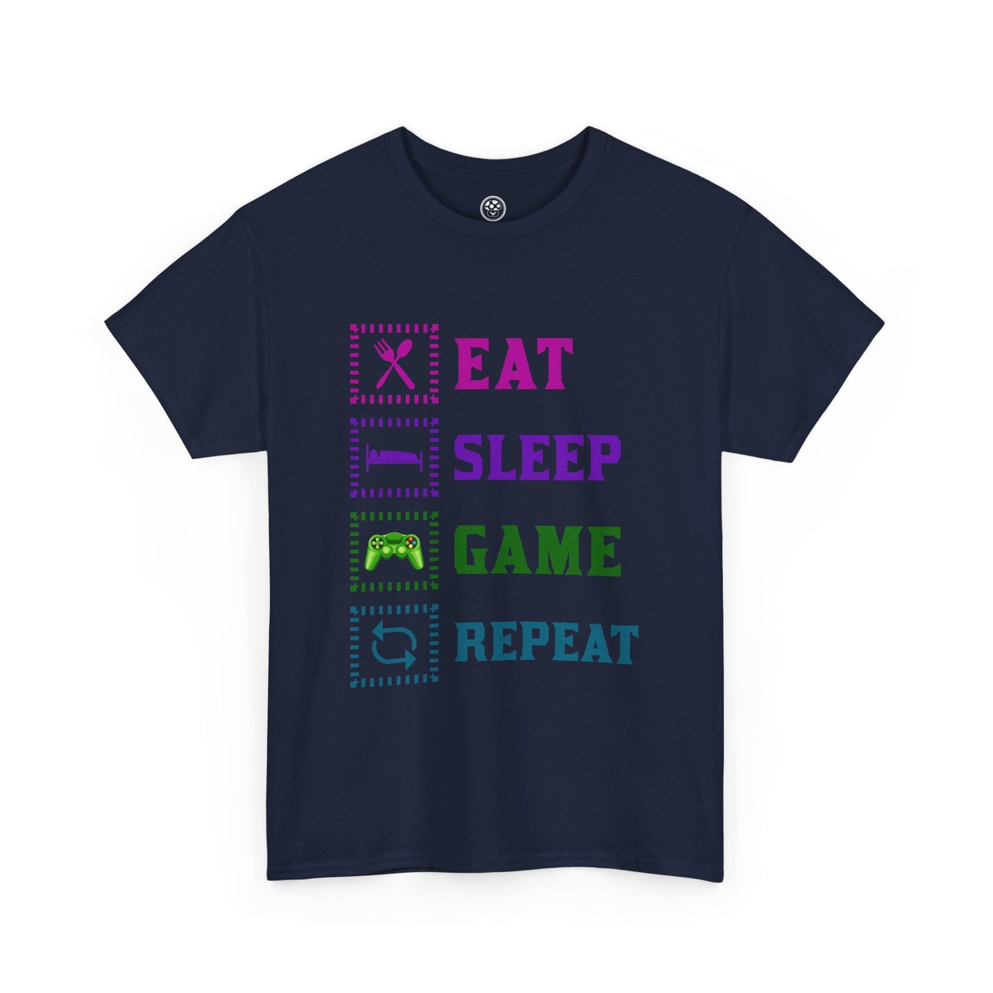 Eat Sleep Game Tee – Gamer Routine Shirt