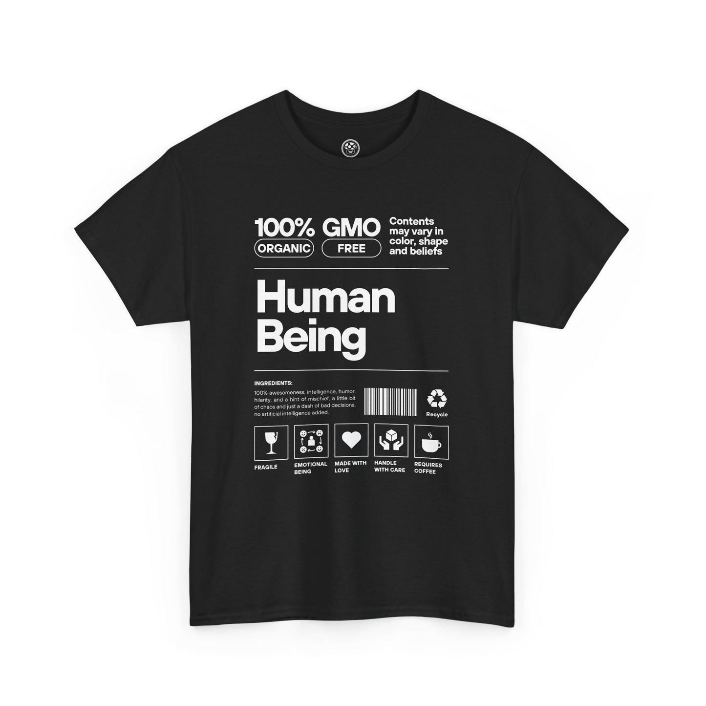 Human Being Spec Sheet Tee (Black)
