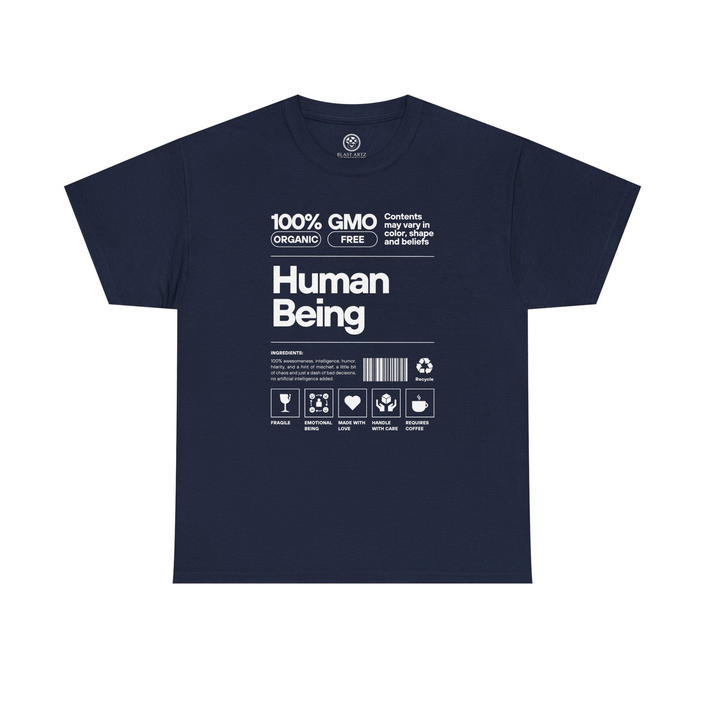 Human Being Spec Sheet Tee (Black)