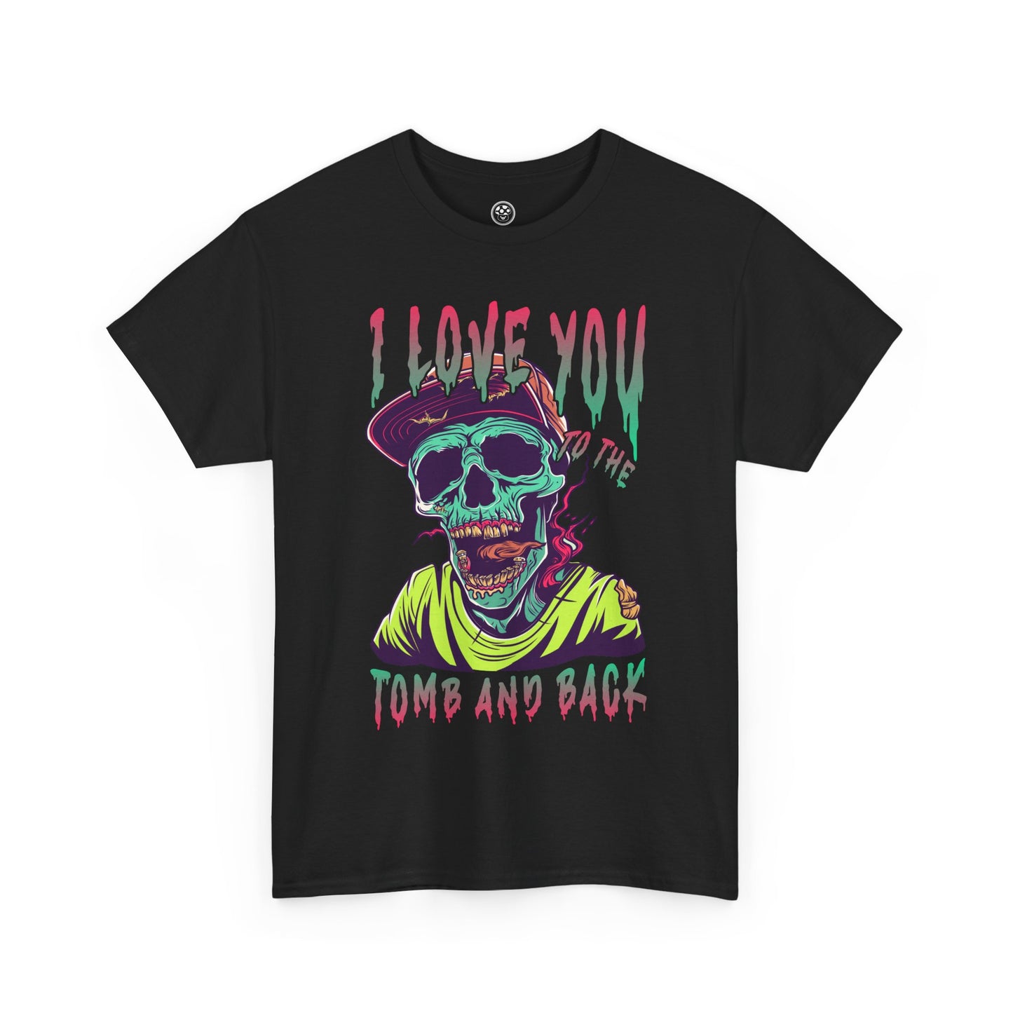 Love You to the Tomb and Back Zombie Tee – Colorful Undead Horror T-Shirt