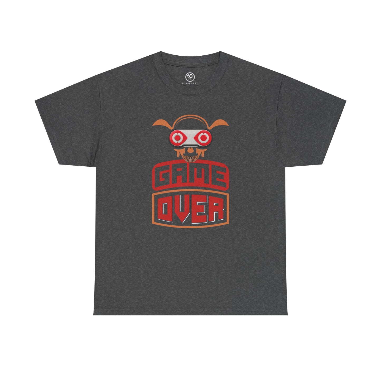Retro Game Over Skull Tee – Funny Gamer Shirt