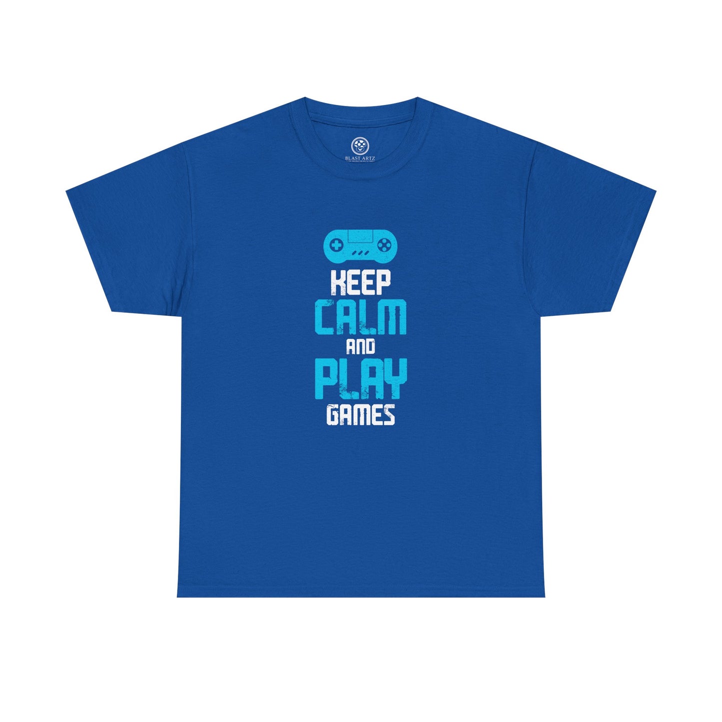 Keep Calm and Play Games Tee – Gamer Motivation Shirt