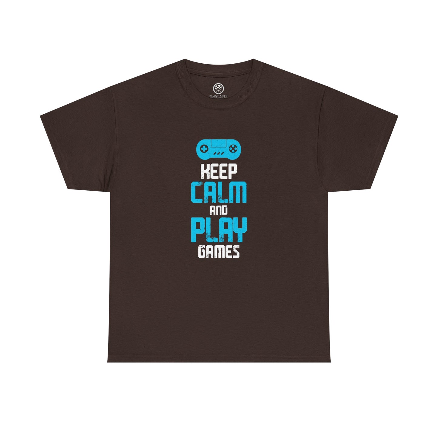 Keep Calm and Play Games Tee – Gamer Motivation Shirt