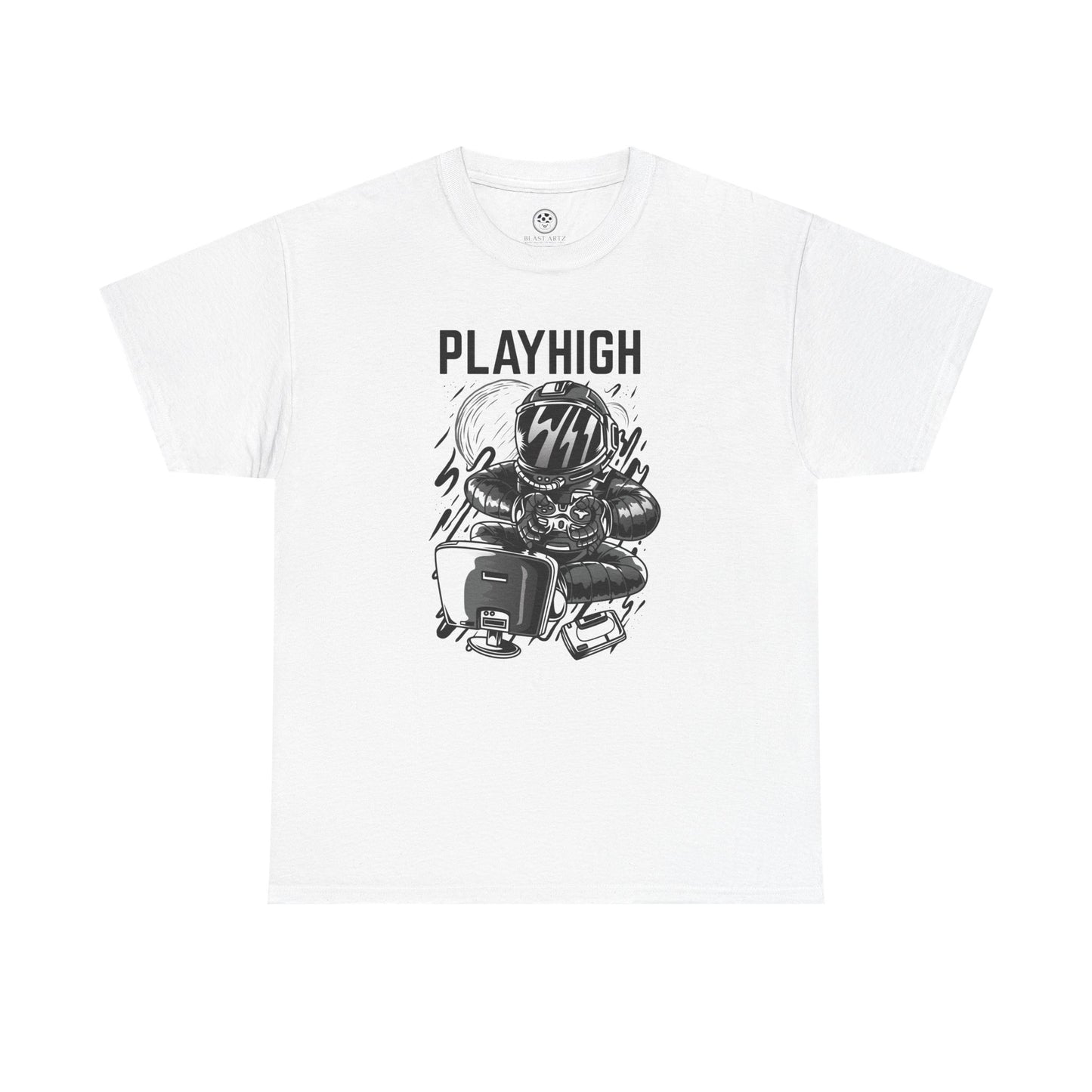 Astronaut Gaming T-Shirt – Retro Space Gamer Tee