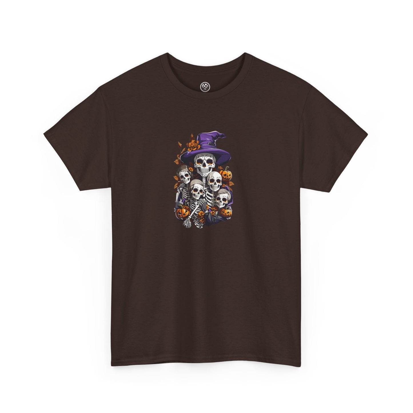 Haunted Skeleton Coven Tee – Witchy Halloween Graphic Shirt