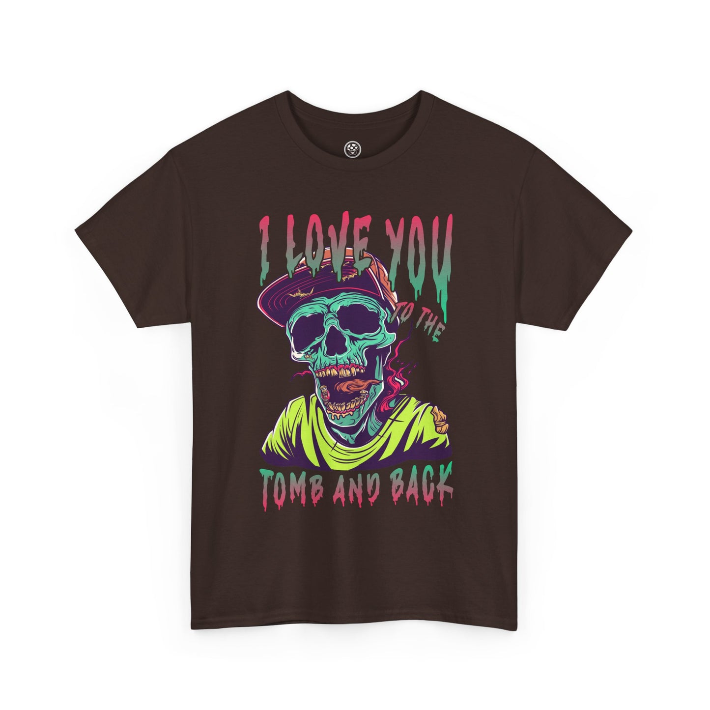 Love You to the Tomb and Back Zombie Tee – Colorful Undead Horror T-Shirt