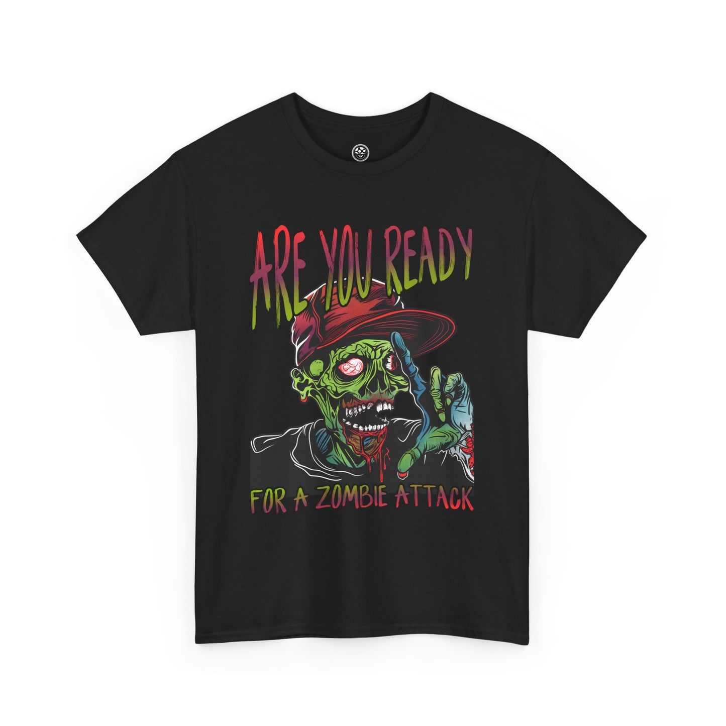 Funny Zombie Attack Tee – Colorful Undead Horror T-Shirt