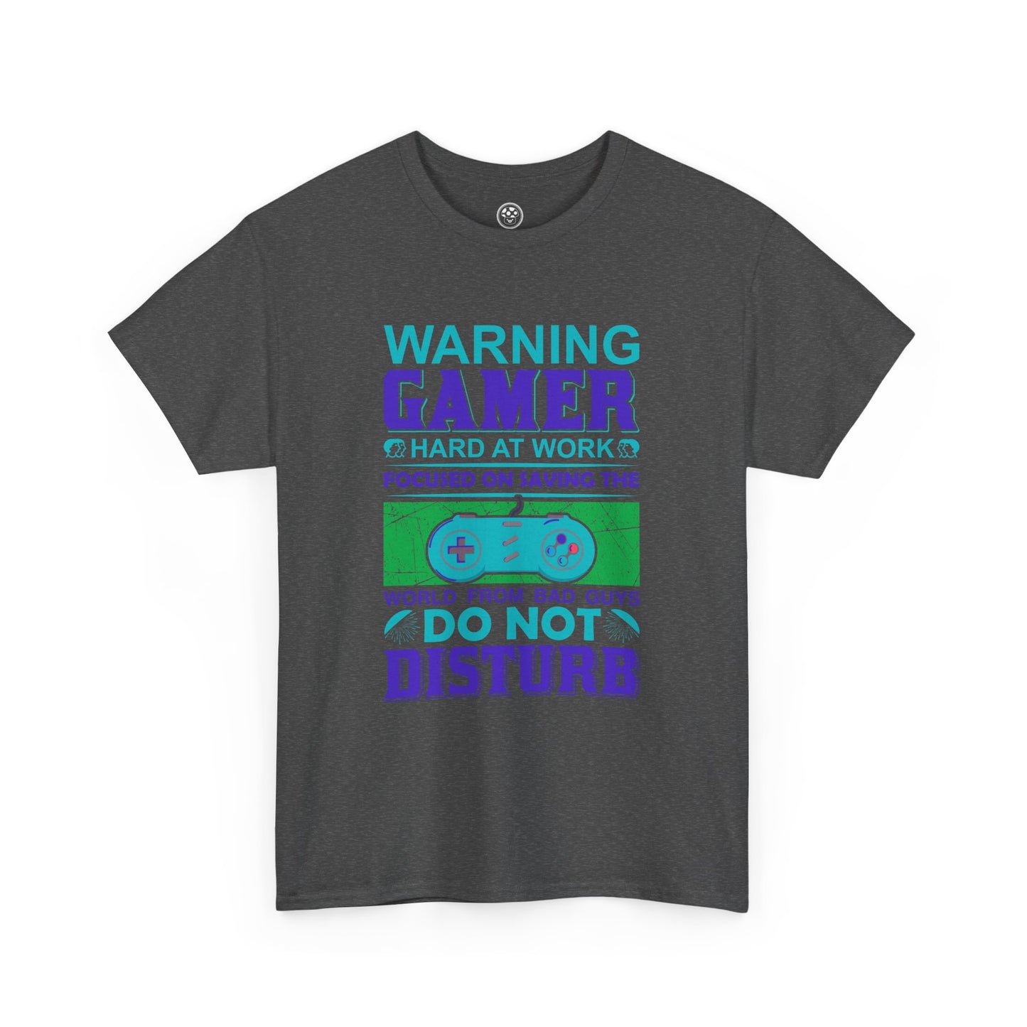 Warning Gamer at Work Tee – Funny Gaming Shirt