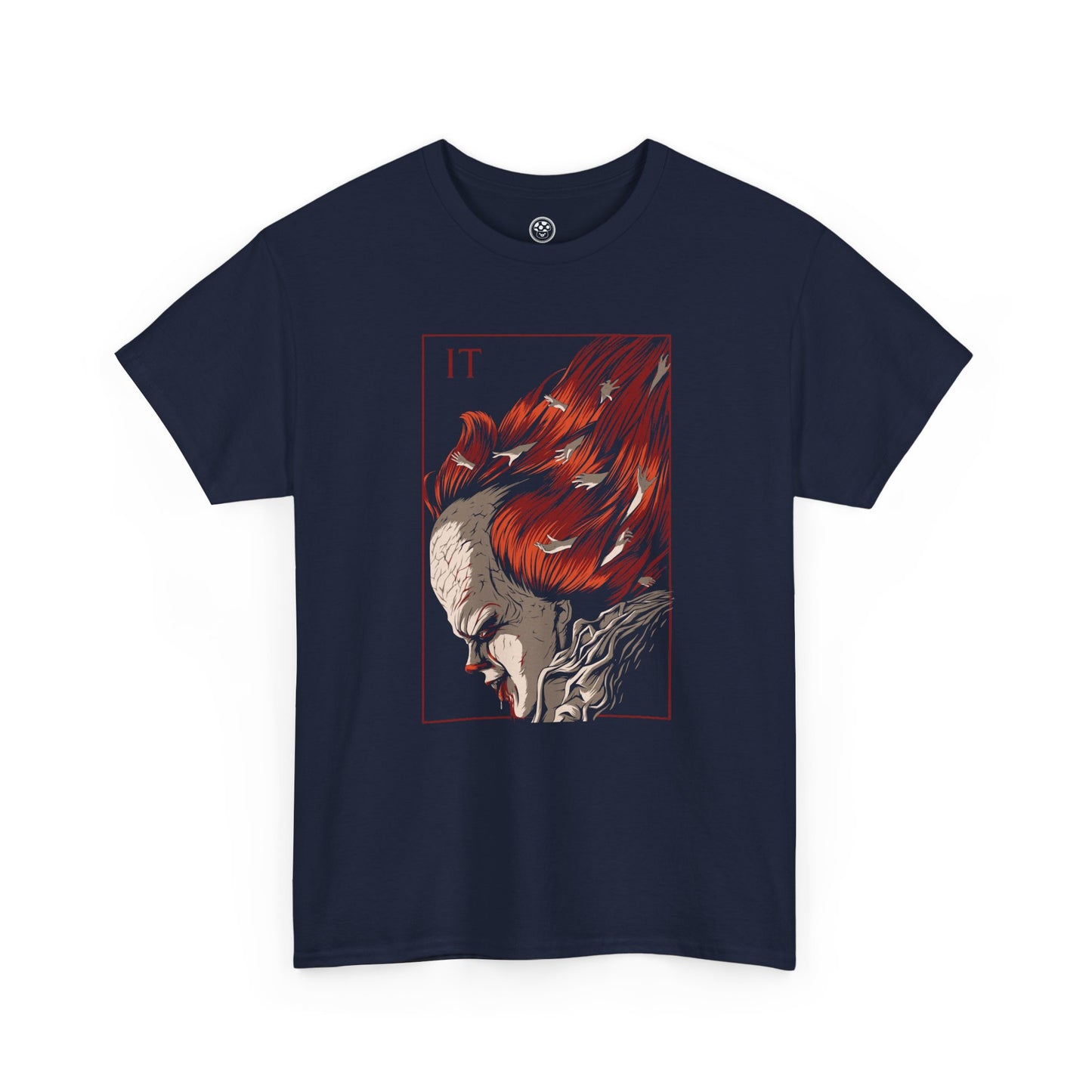 Shadowed Clown Face Tee – Horror Villain Artistic Graphic Shirt
