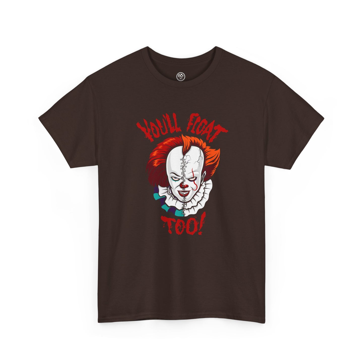 Evil Clown Face Tee – Dark Circus Horror Graphic Shirt