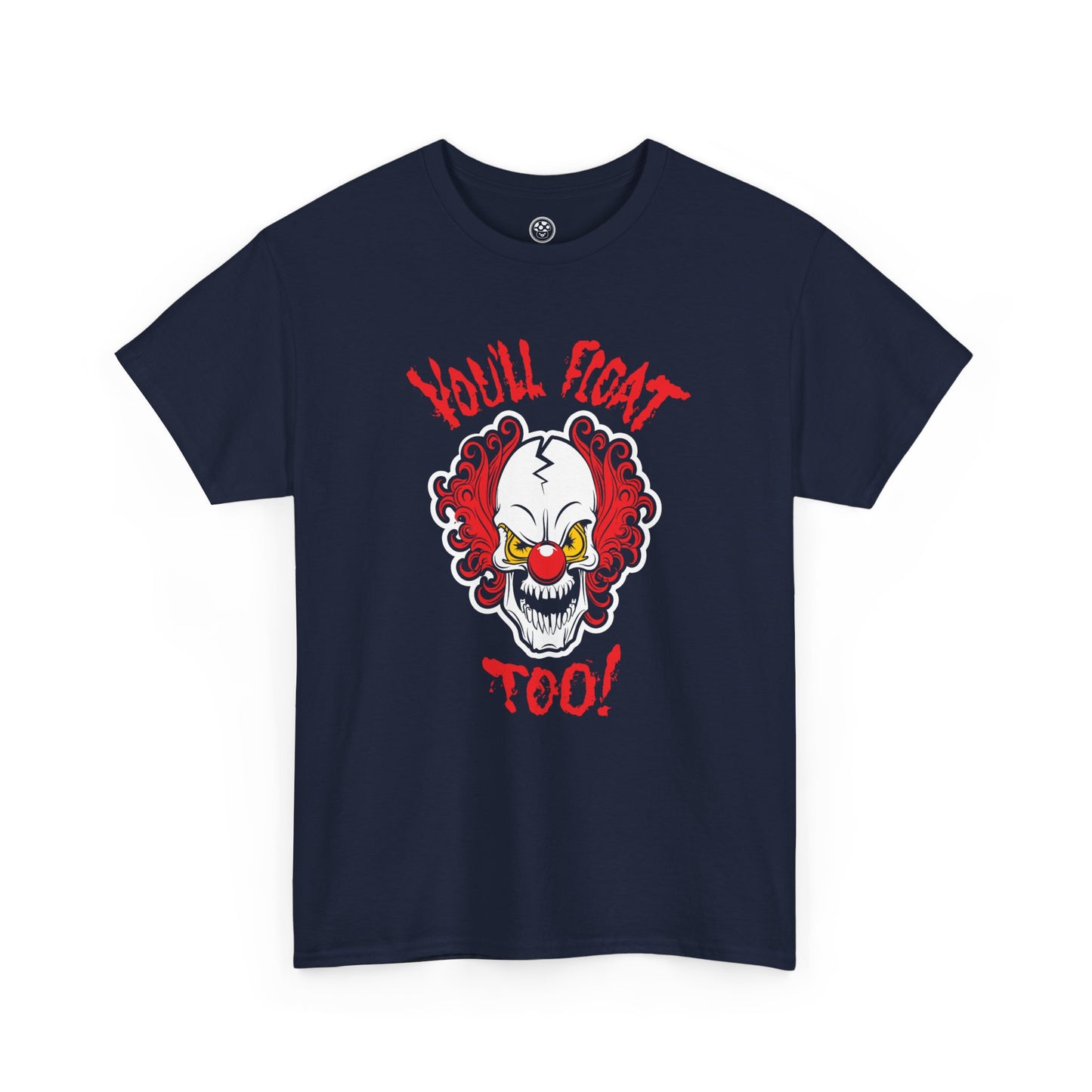 Haunted Clown Tee – Creepy Face Horror Graphic Shirt