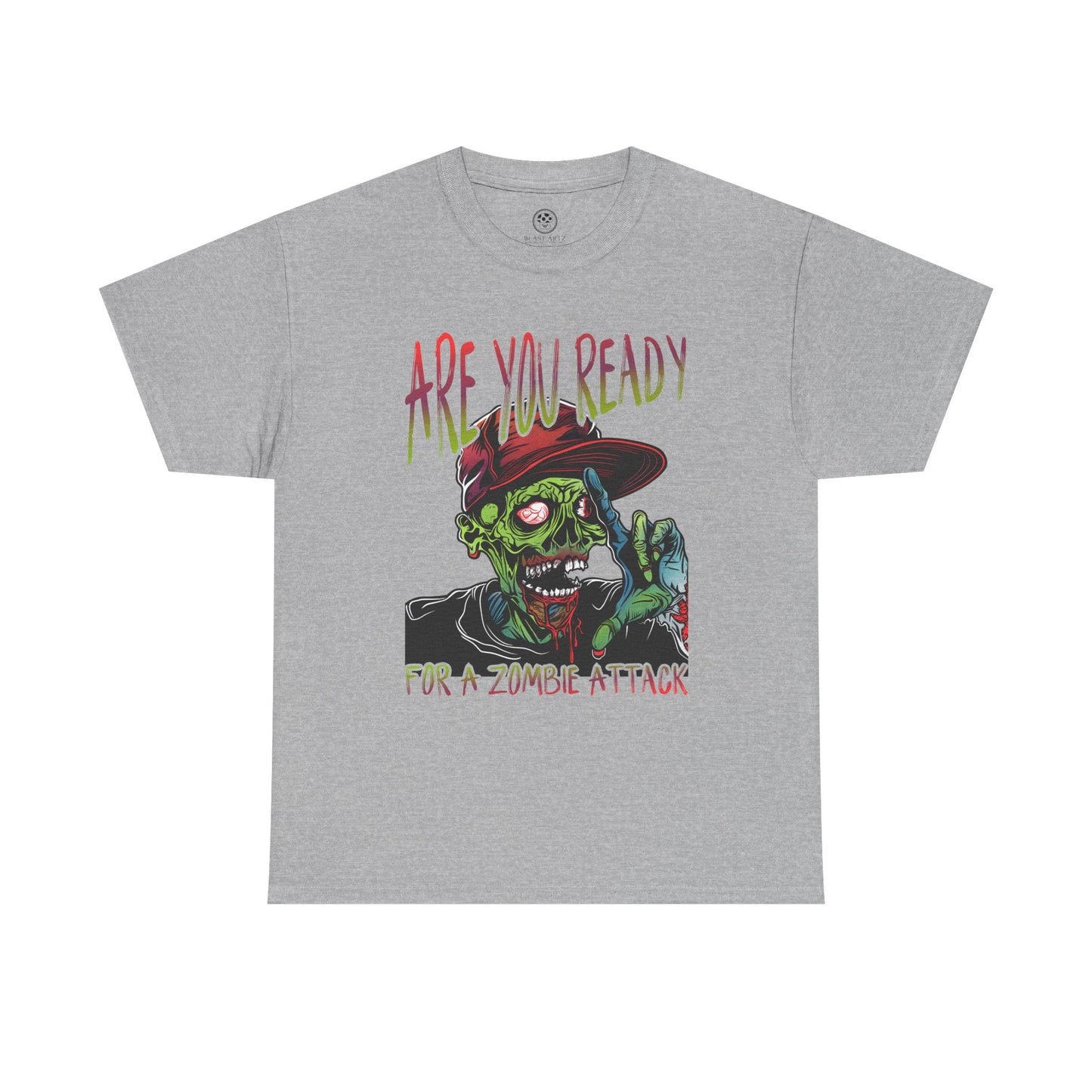 Funny Zombie Attack Tee – Colorful Undead Horror T-Shirt