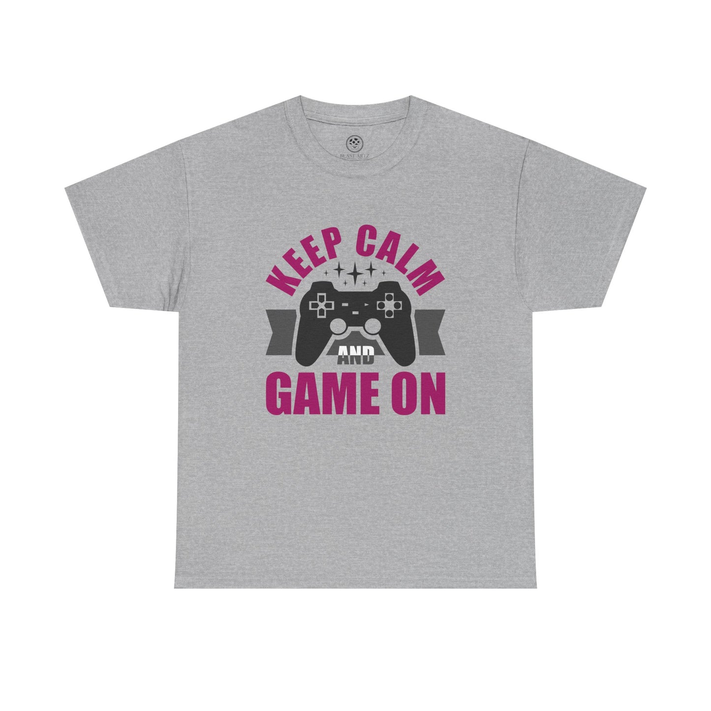 Keep Calm and Game On Tee - Gamer Motivation Shirt