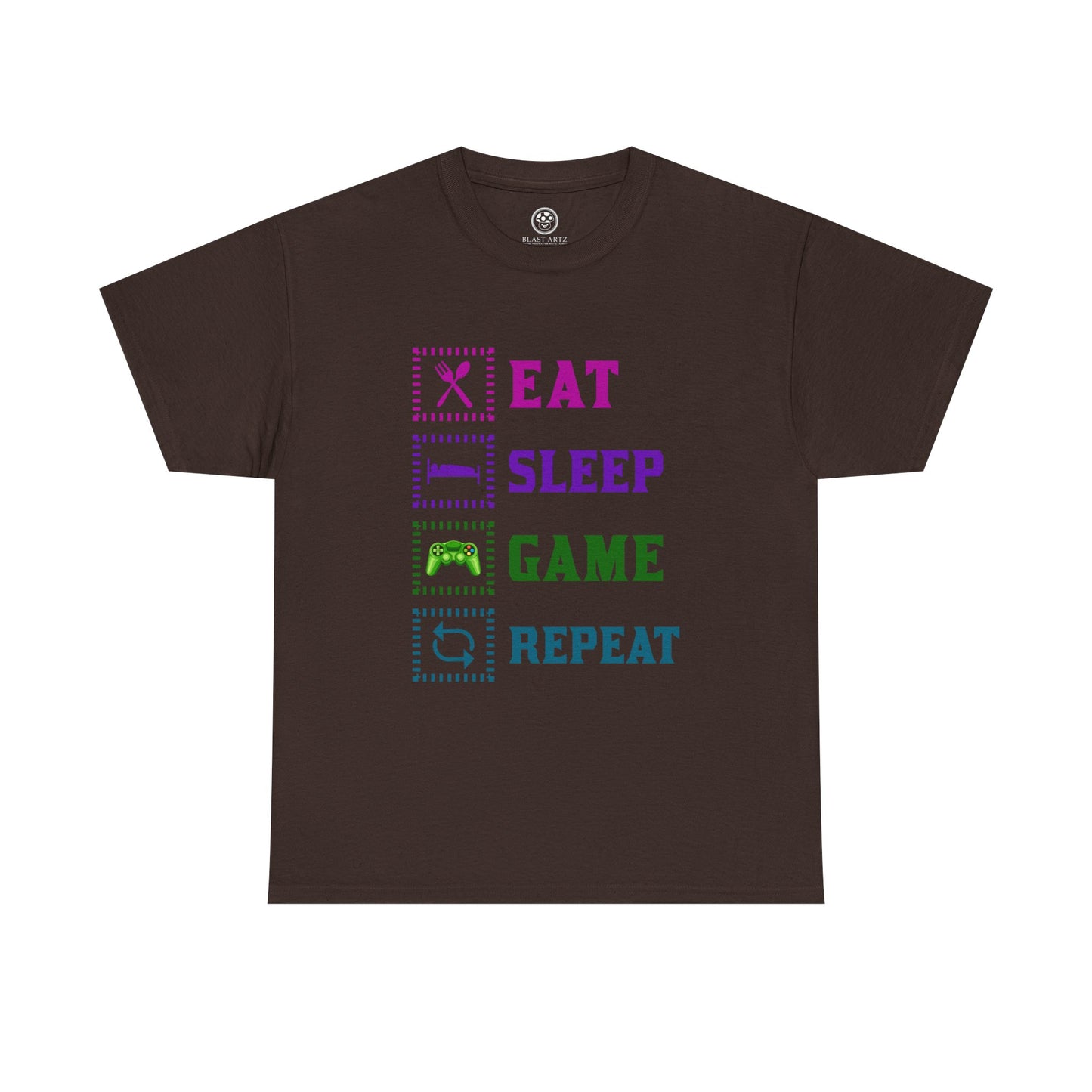 Eat Sleep Game Tee – Gamer Routine Shirt