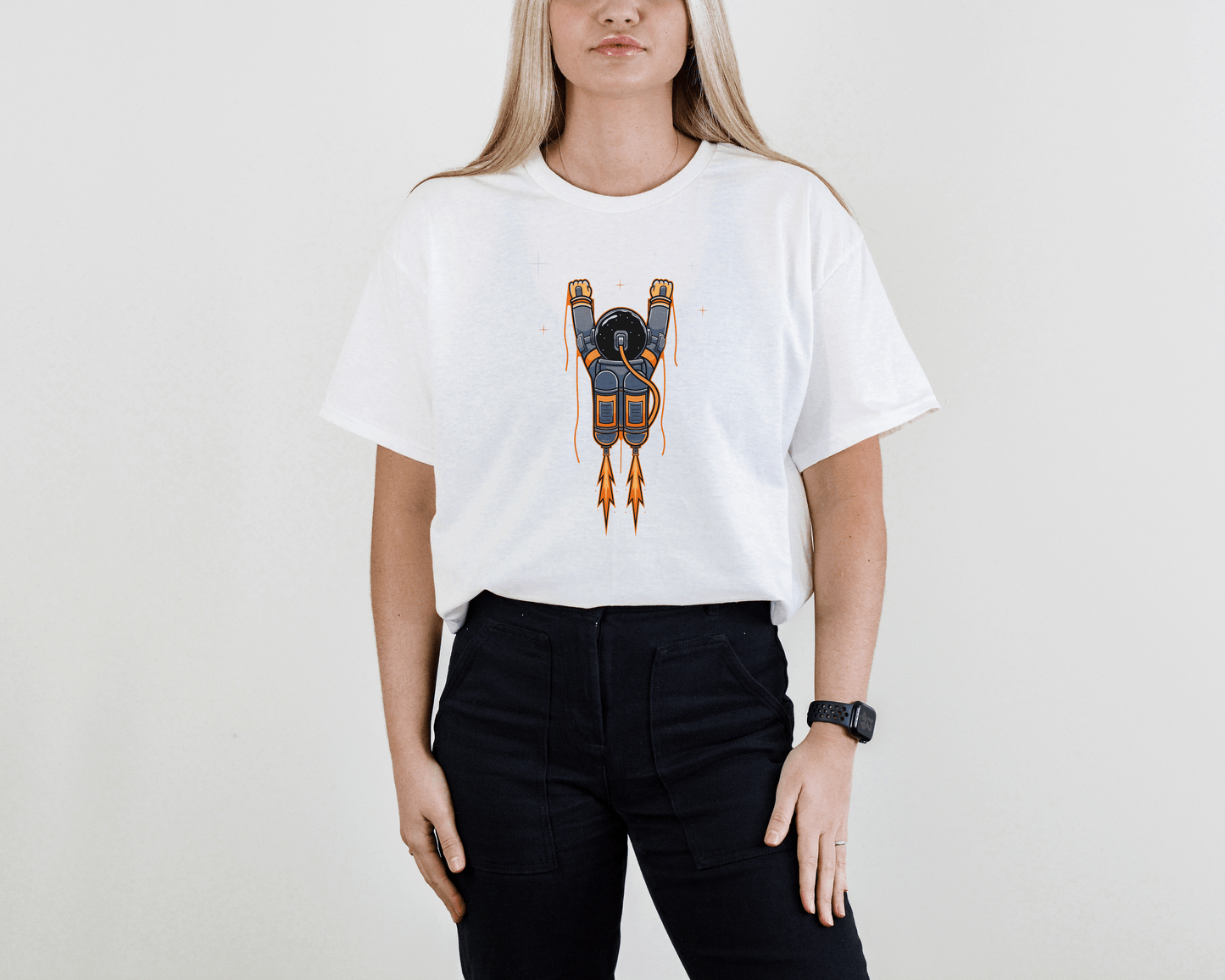 Astronaut Jetpack T-Shirt – Sci-Fi Space Explorer Tee