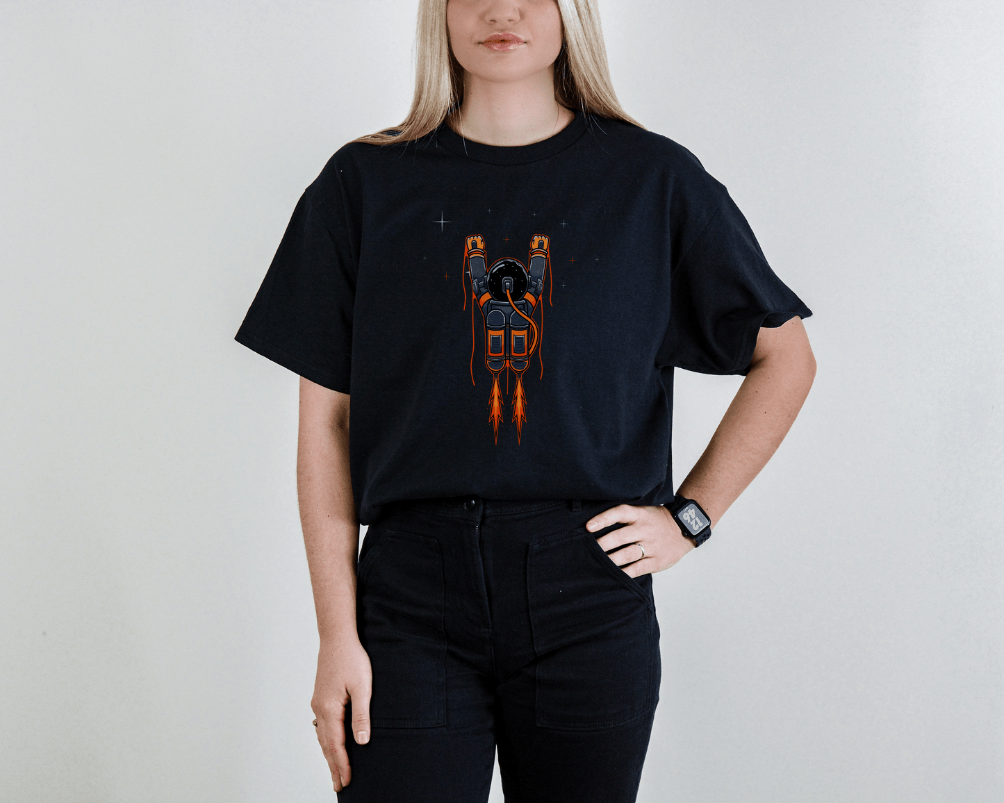 Astronaut Jetpack T-Shirt – Sci-Fi Space Explorer Tee
