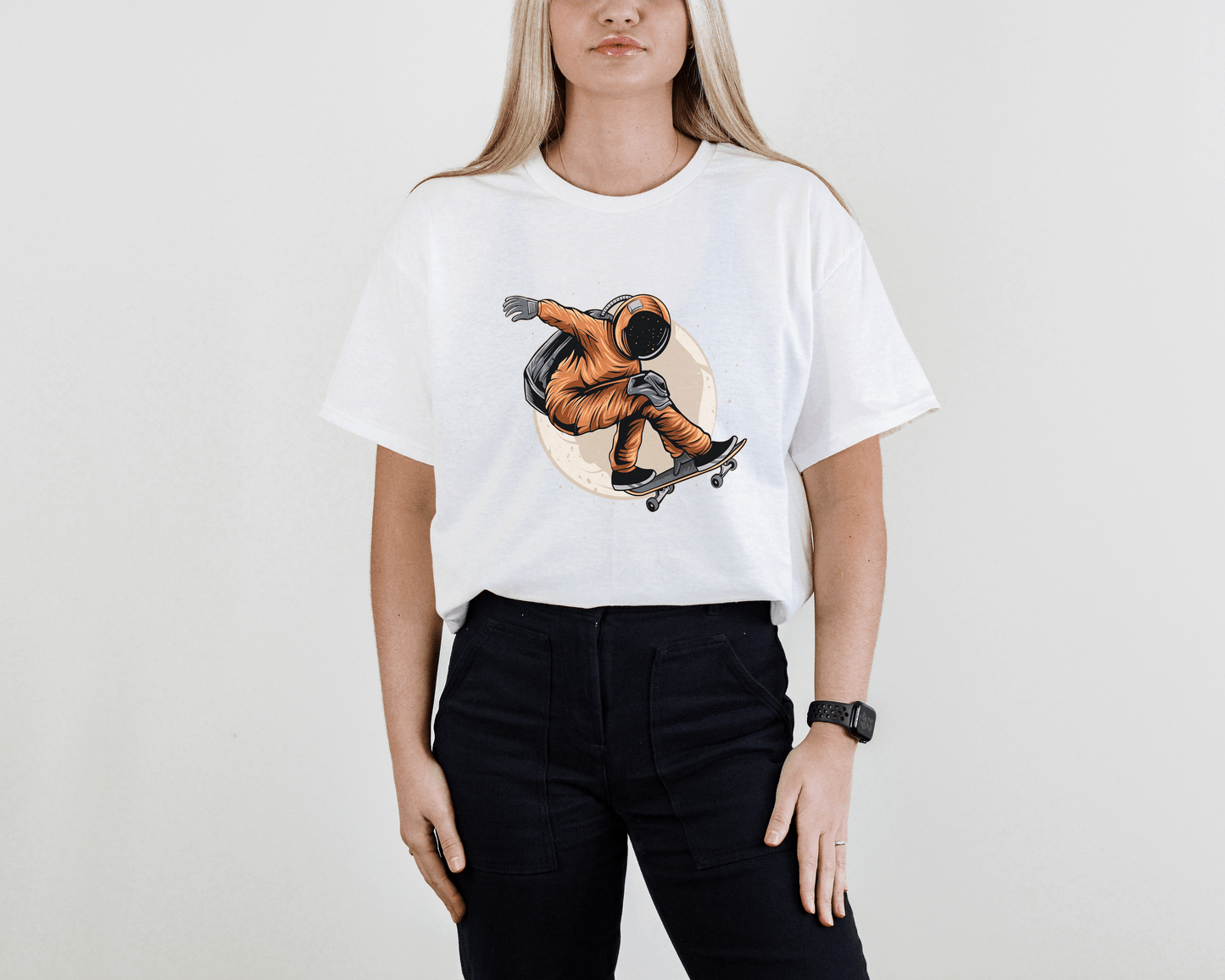 Astronaut Skating T-Shirt – Cosmic Skater Space Tee