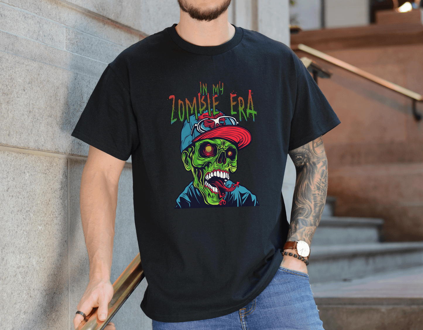 Zombie Era Tee – Retro Apocalypse Shirt