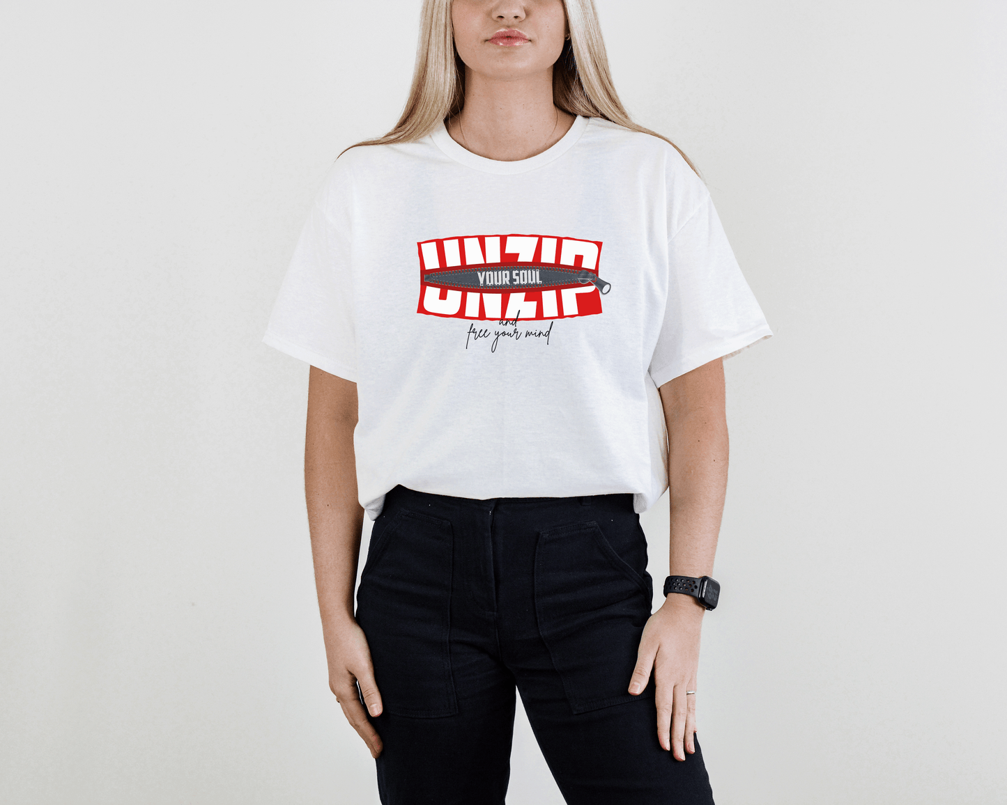 Unzip Your Soul Tee – Bold Graphic Statement Shirt