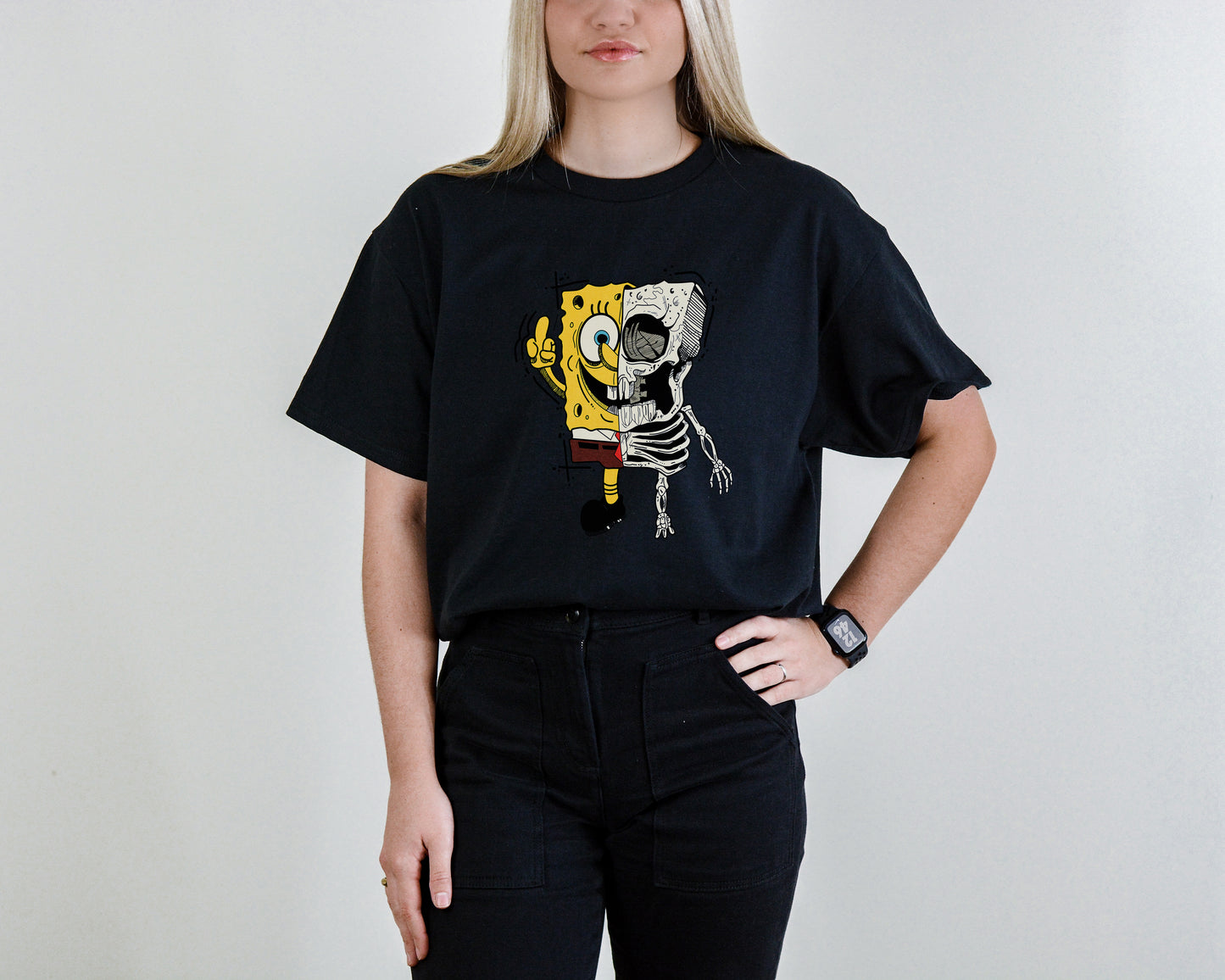 Sponge Skeleton Tee – Funny Skeleton Parody Shirt