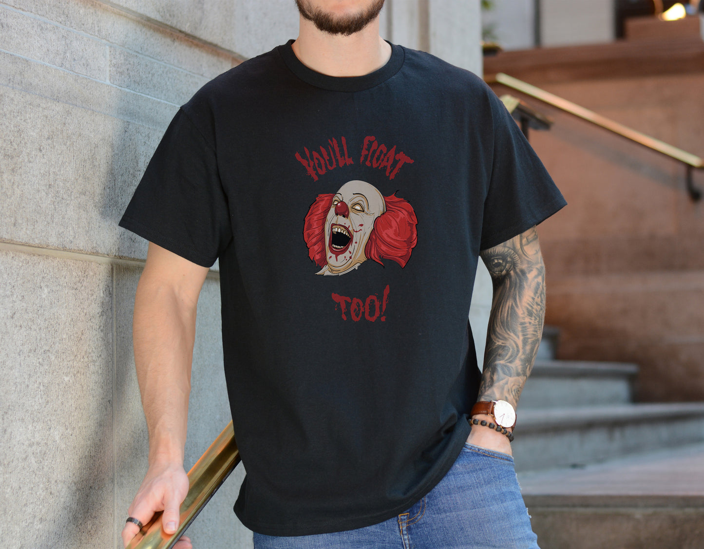 Smiling Nightmare Clown Tee – Sinister Horror Villain Shirt