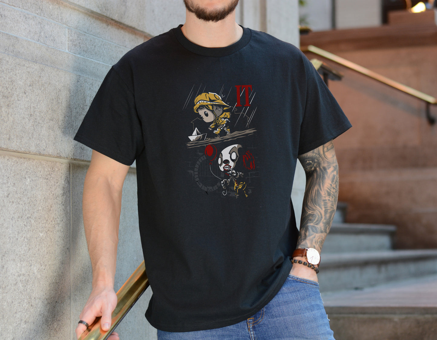 Sewer Encounter Tee – Horror Crossover Cartoon Graphic Shirt