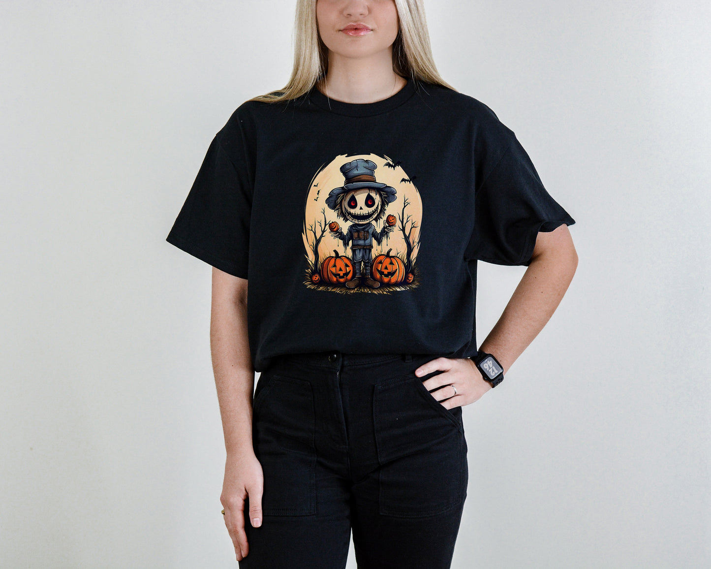 Pumpkin Patch Scarecrow Tee – Spooky Harvest Night Shirt
