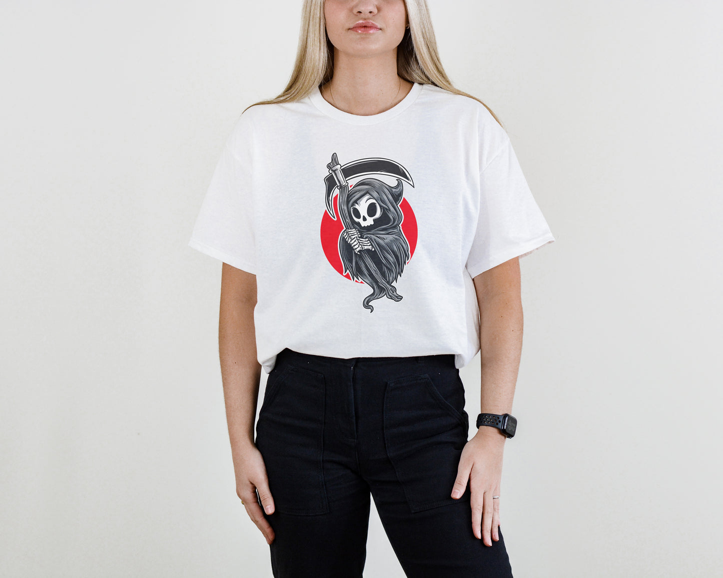 Reaper’s Embrace Tee – Grim Guardian Graphic Shirt