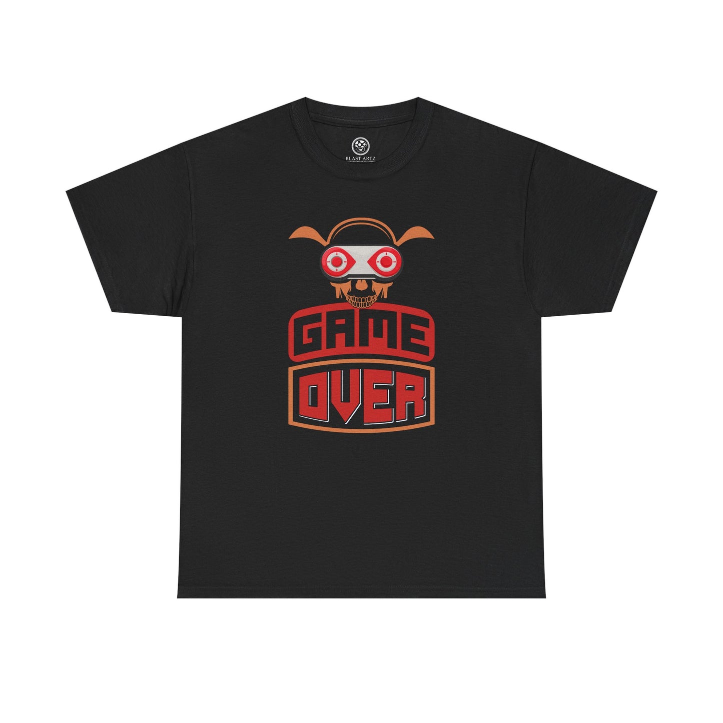 Retro Game Over Skull Tee – Funny Gamer Shirt