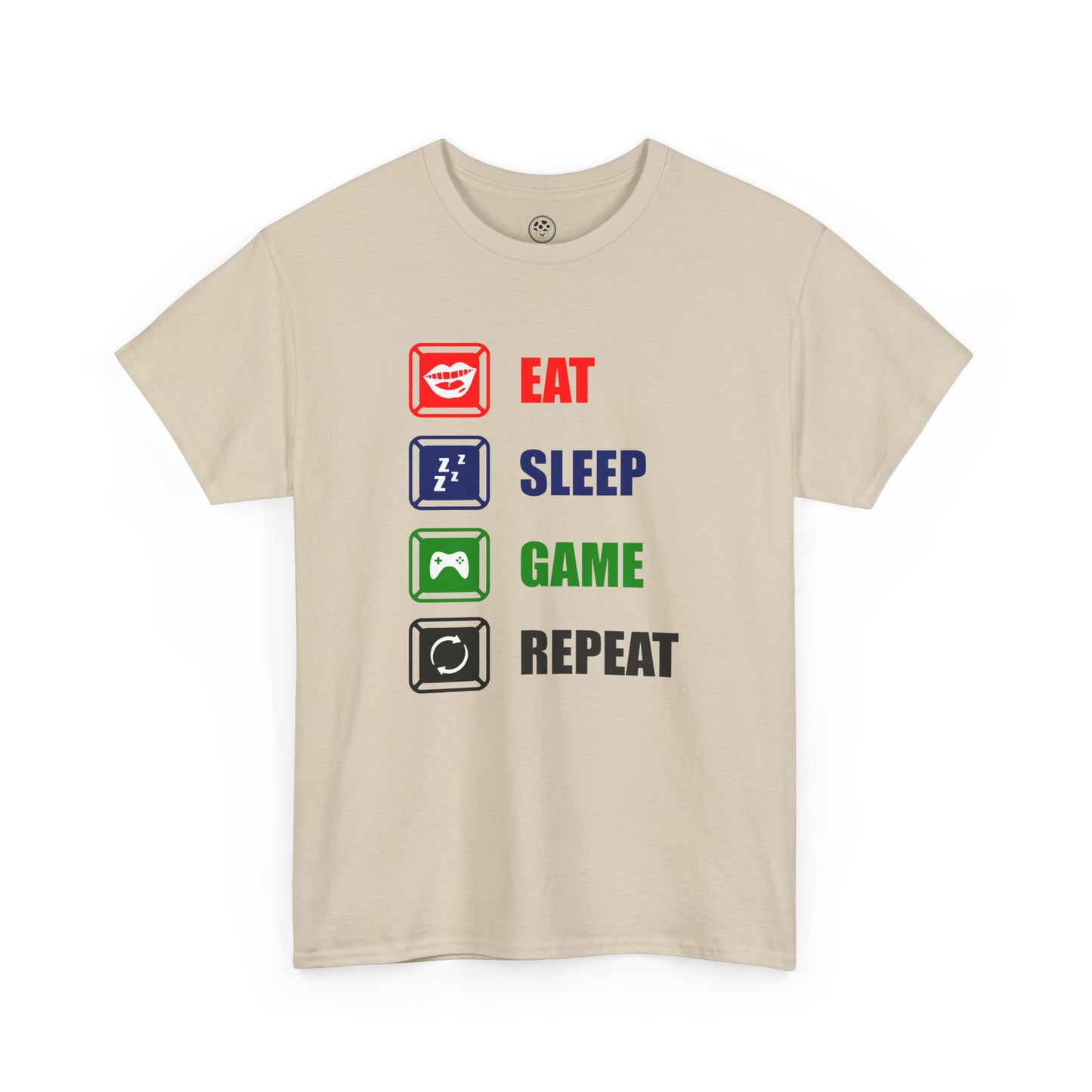 Eat Sleep Game Repeat Tee – Gamer Lifestyle Shirt