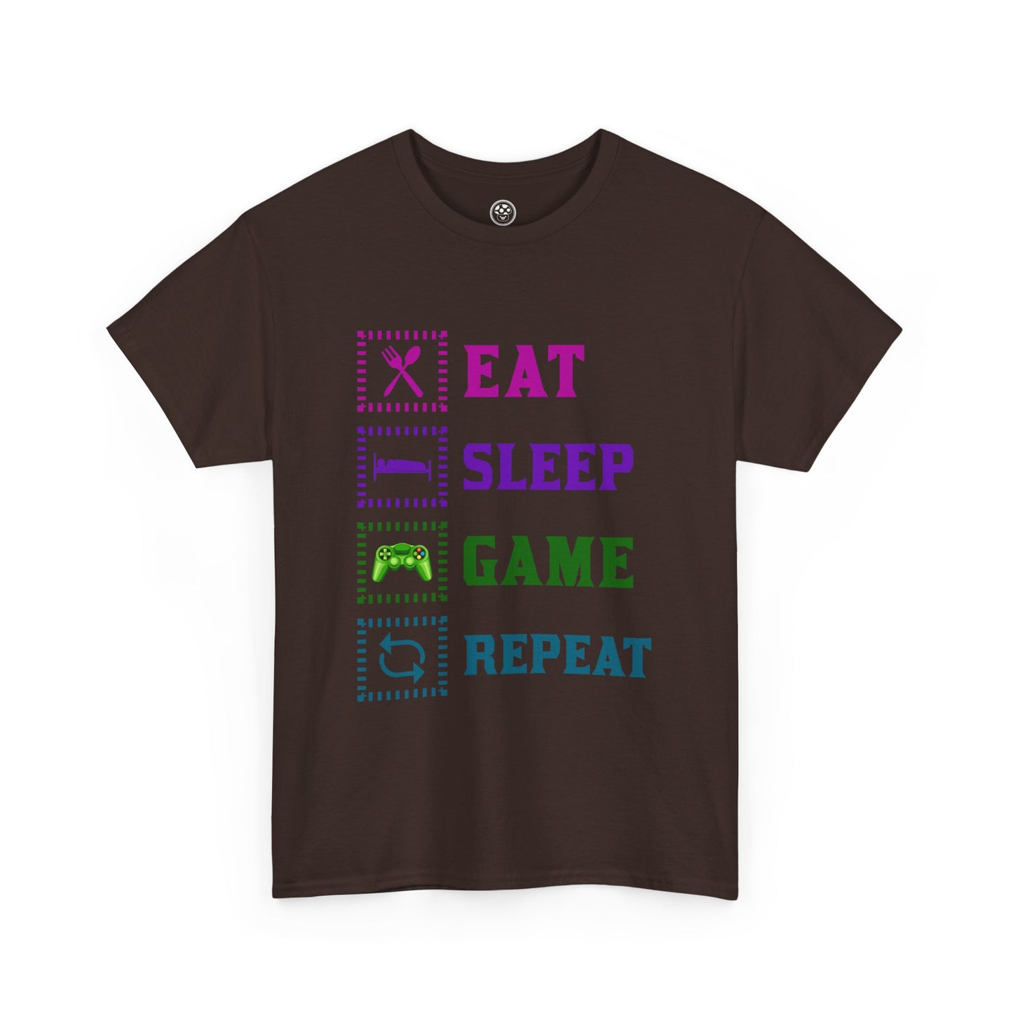 Eat Sleep Game Tee – Gamer Routine Shirt